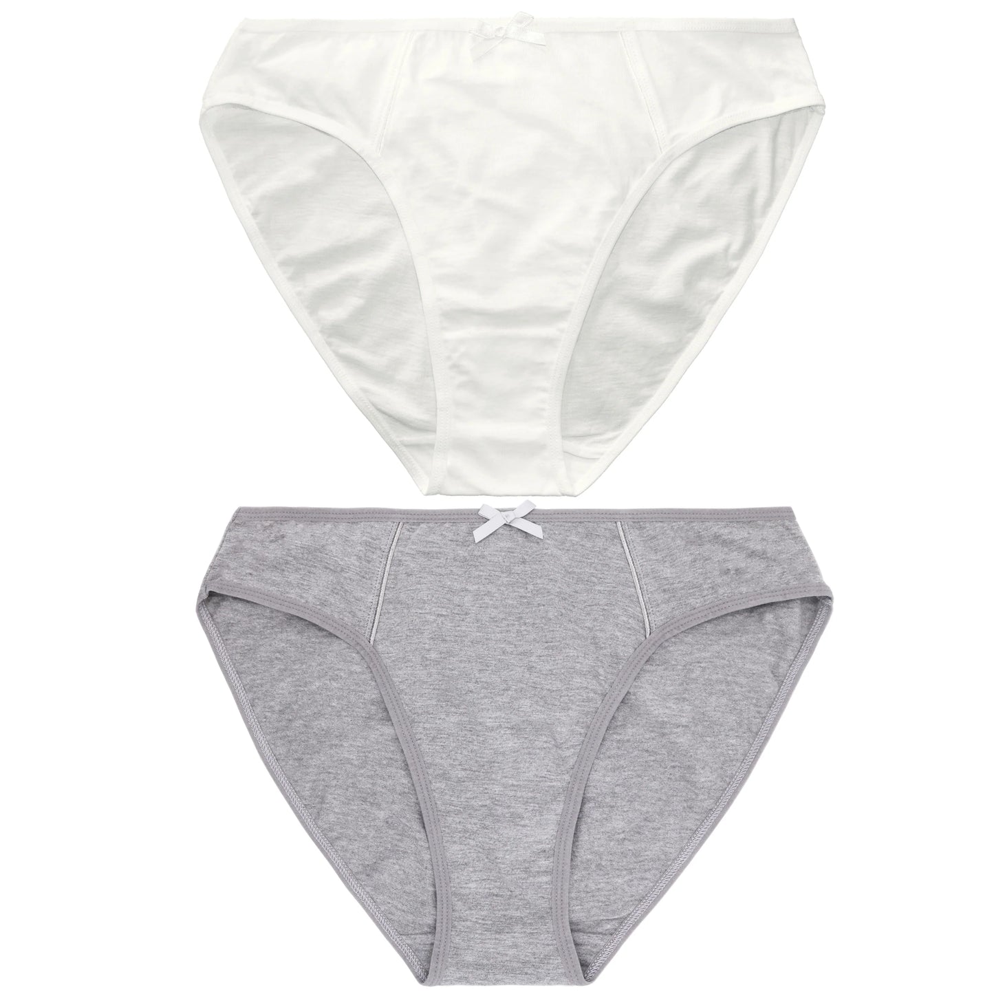 Women's 100% Cotton Bikini Briefs High Waist Underwear Panties