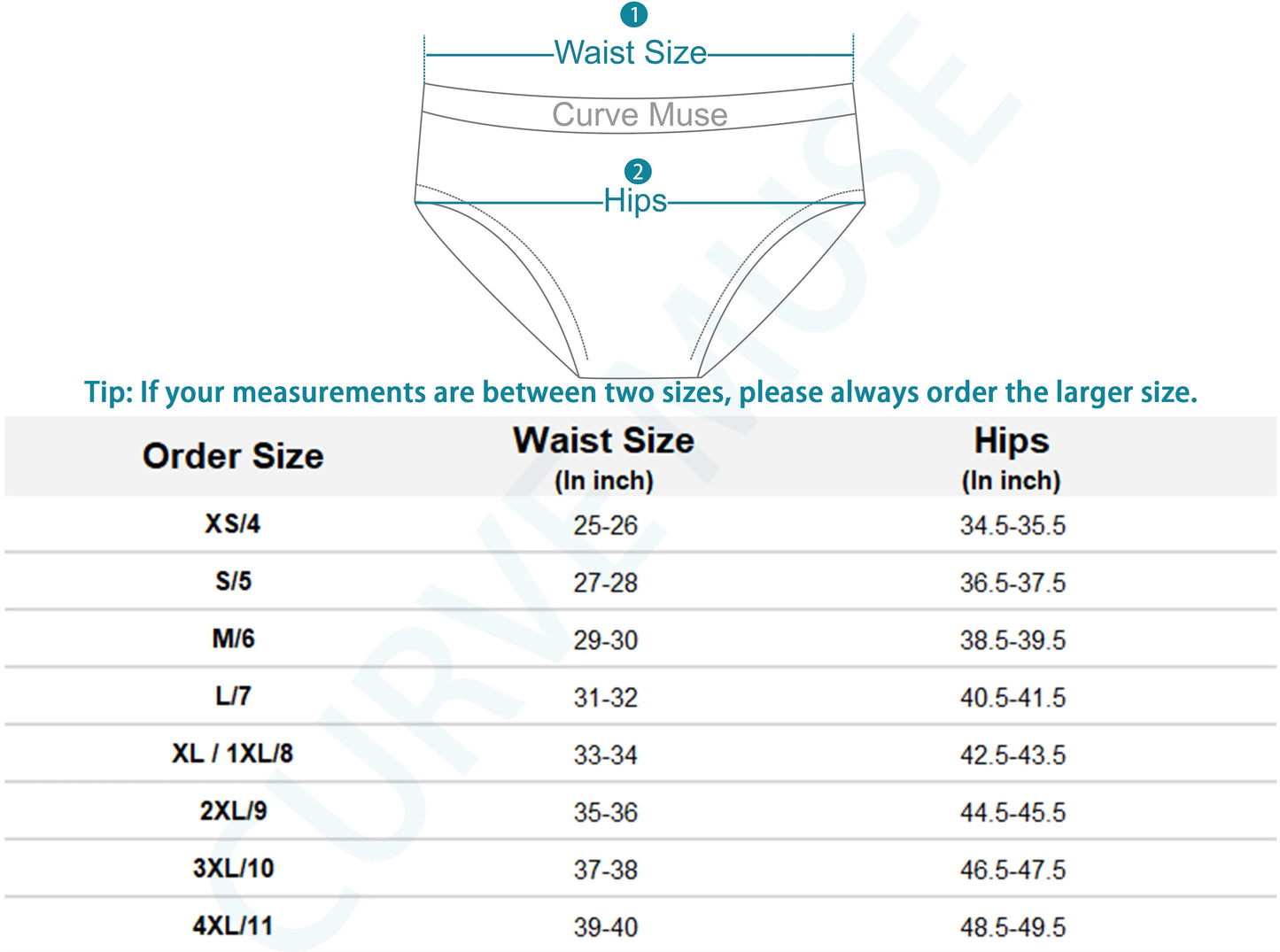 Women's 100% Cotton Bikini Briefs High Waist Underwear Panties