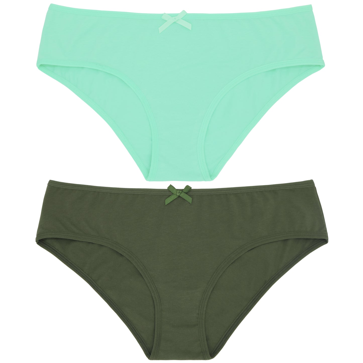 Women's Cotton Low-Rise Bikini Hipster Panties Underwear