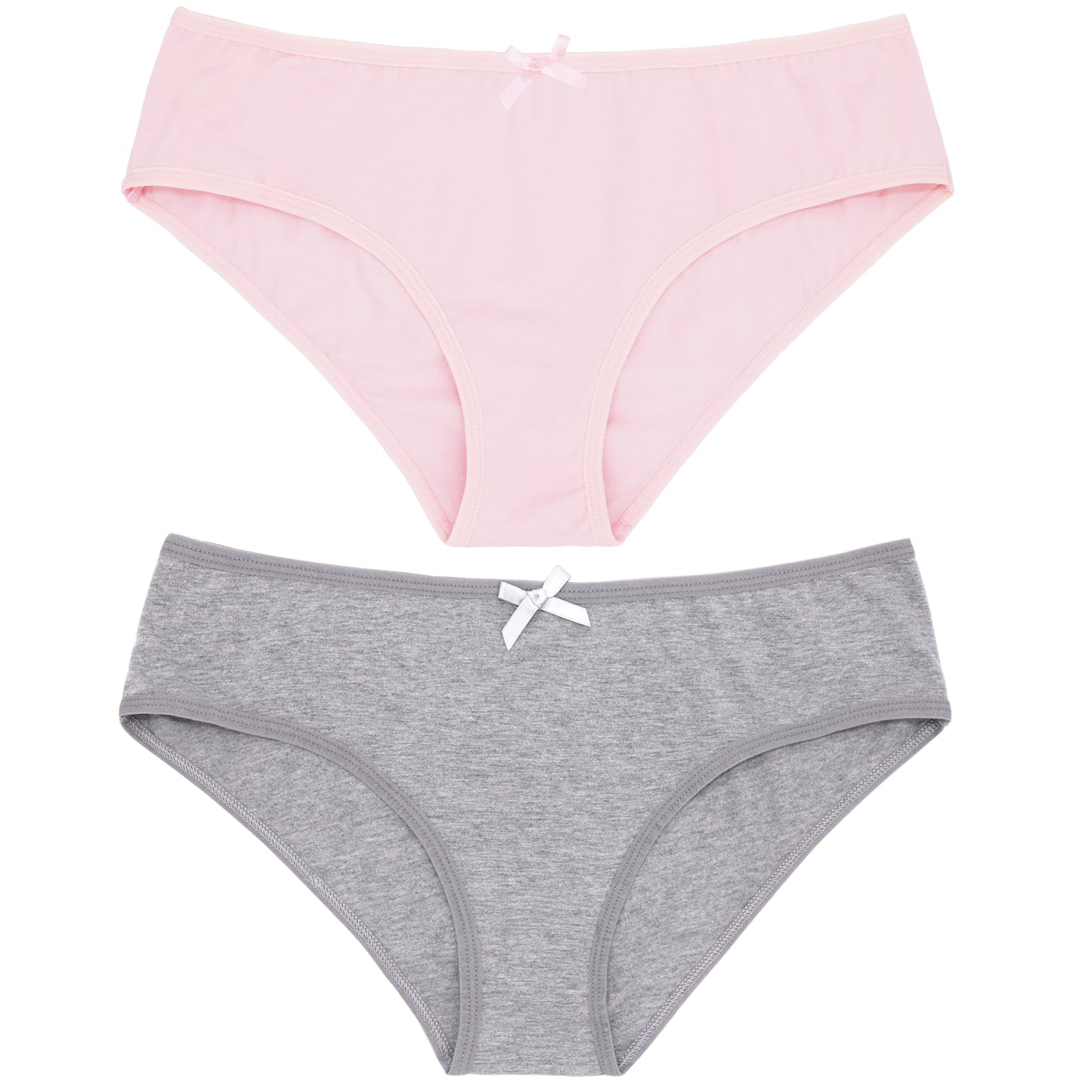 Women's Cotton Low-Rise Bikini Hipster Panties Underwear