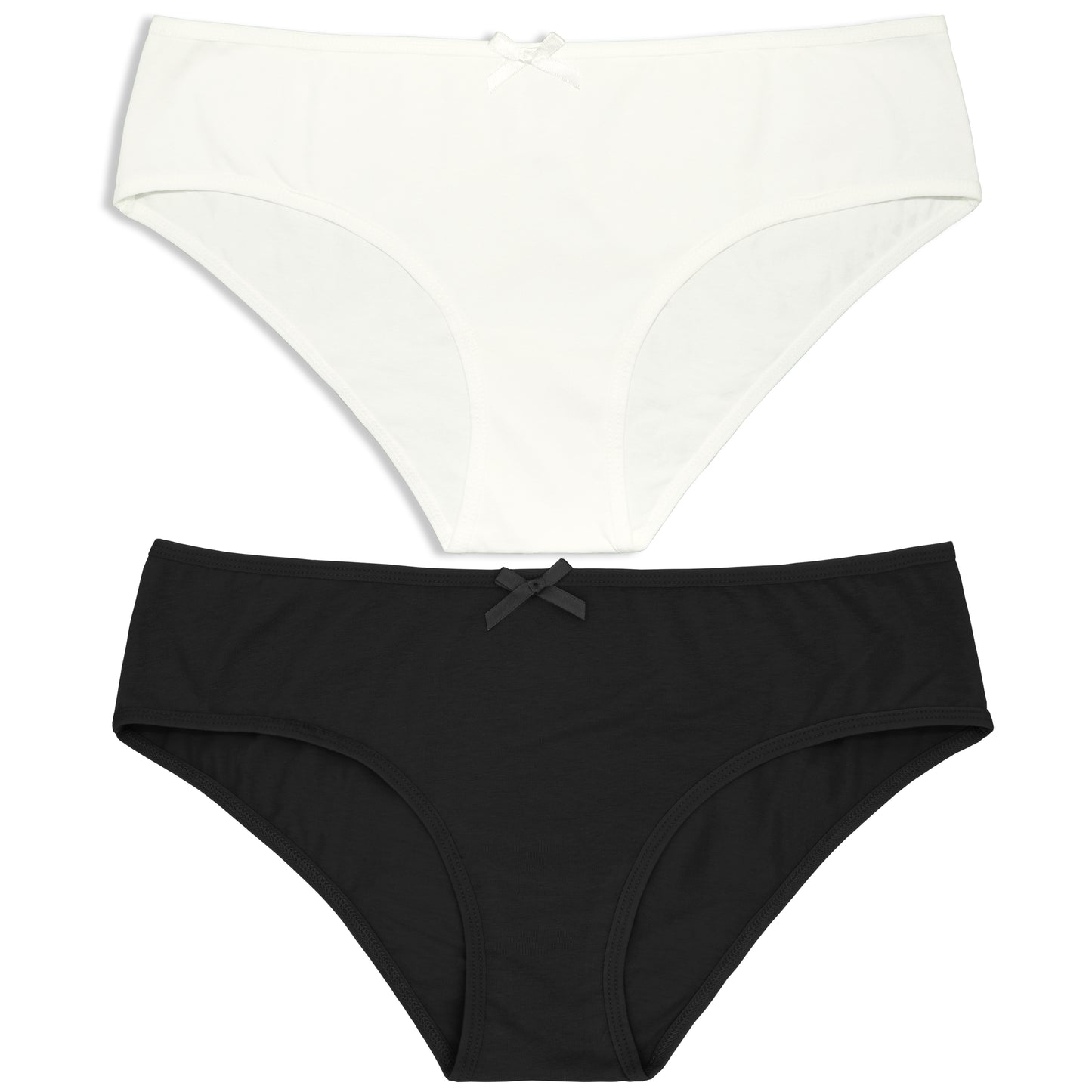 Women's Cotton Low-Rise Bikini Hipster Panties Underwear