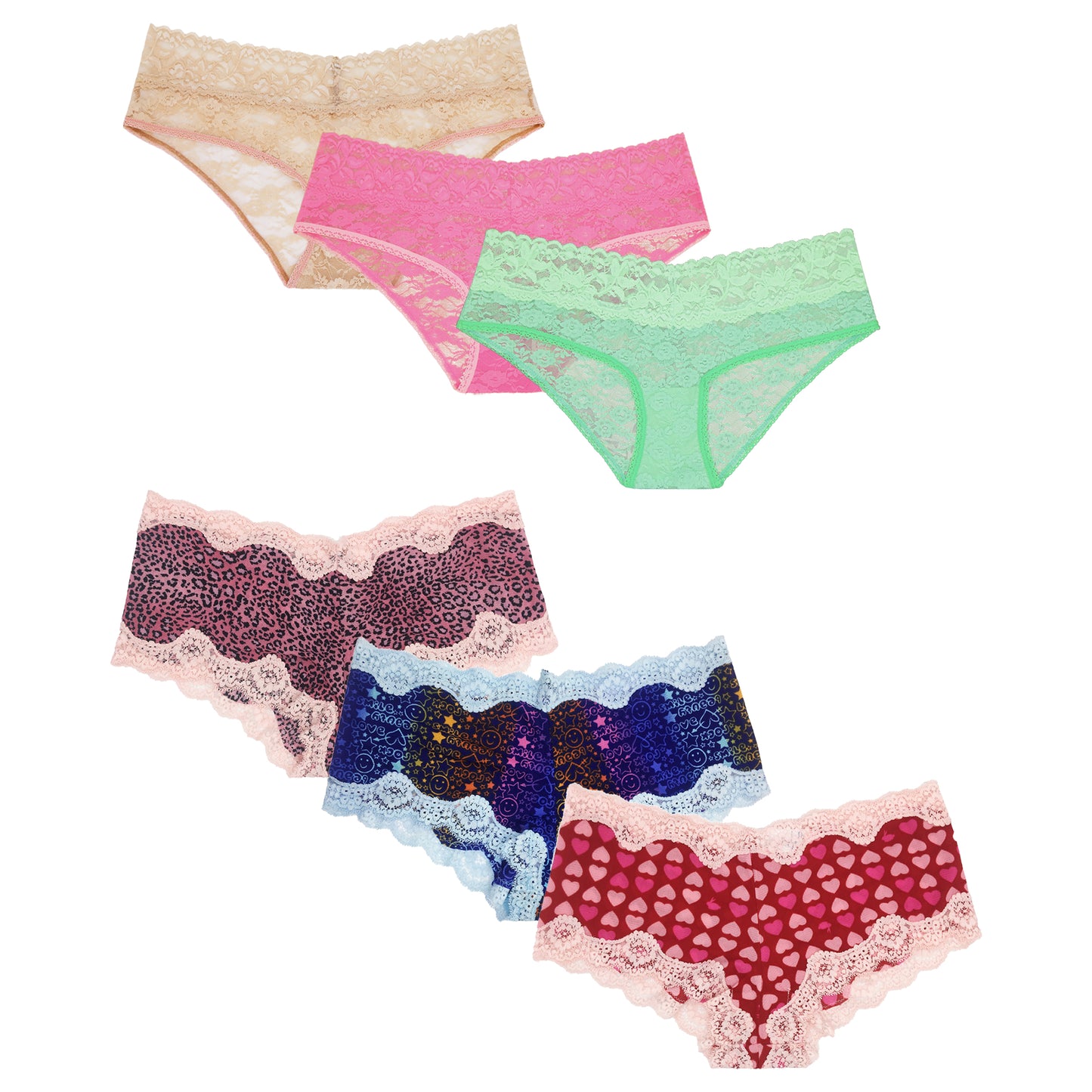 Sexy Sheer Lace Tanga Hipster Bikini Panties