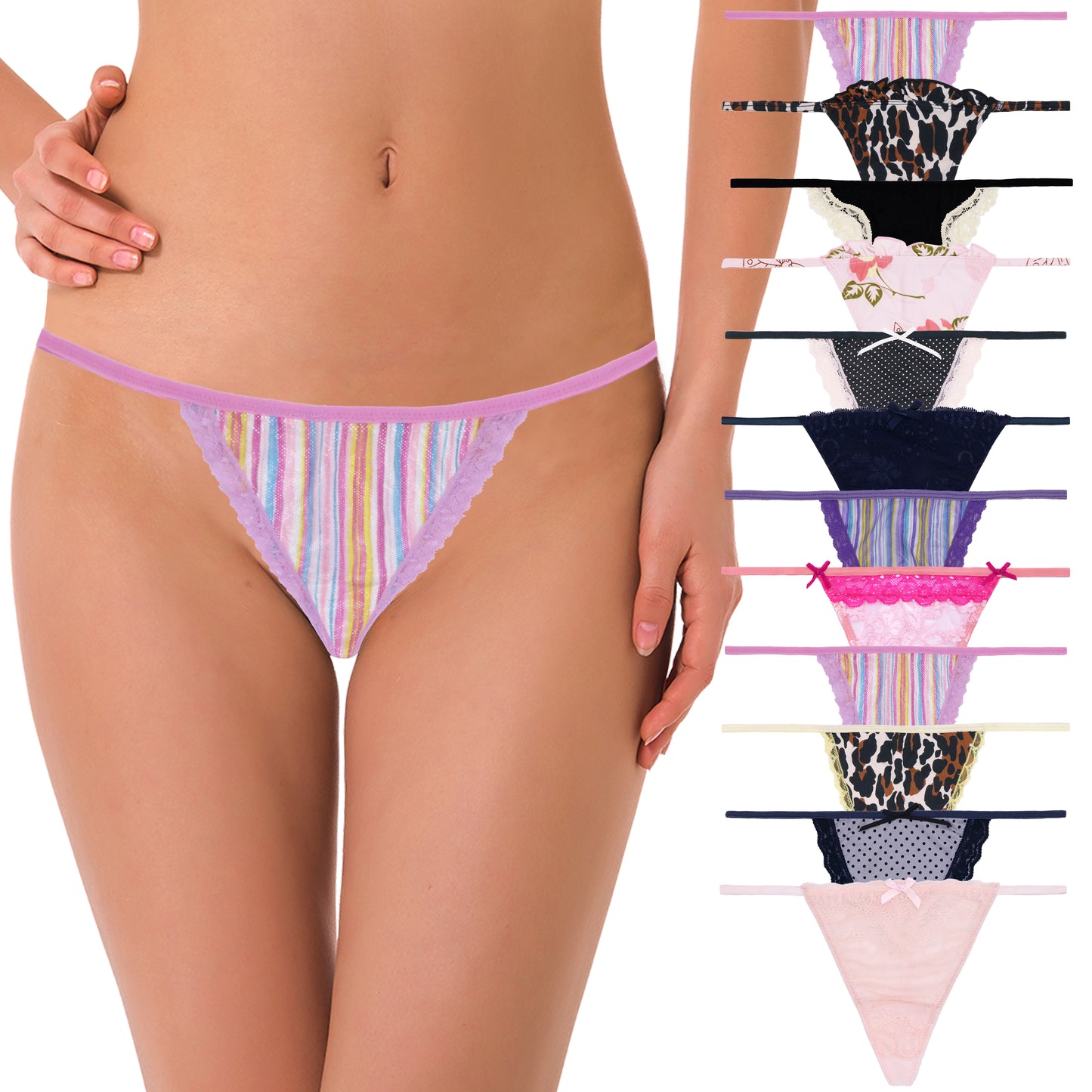 Soft G-strings Women's Panties Simple Lightweight Thongs