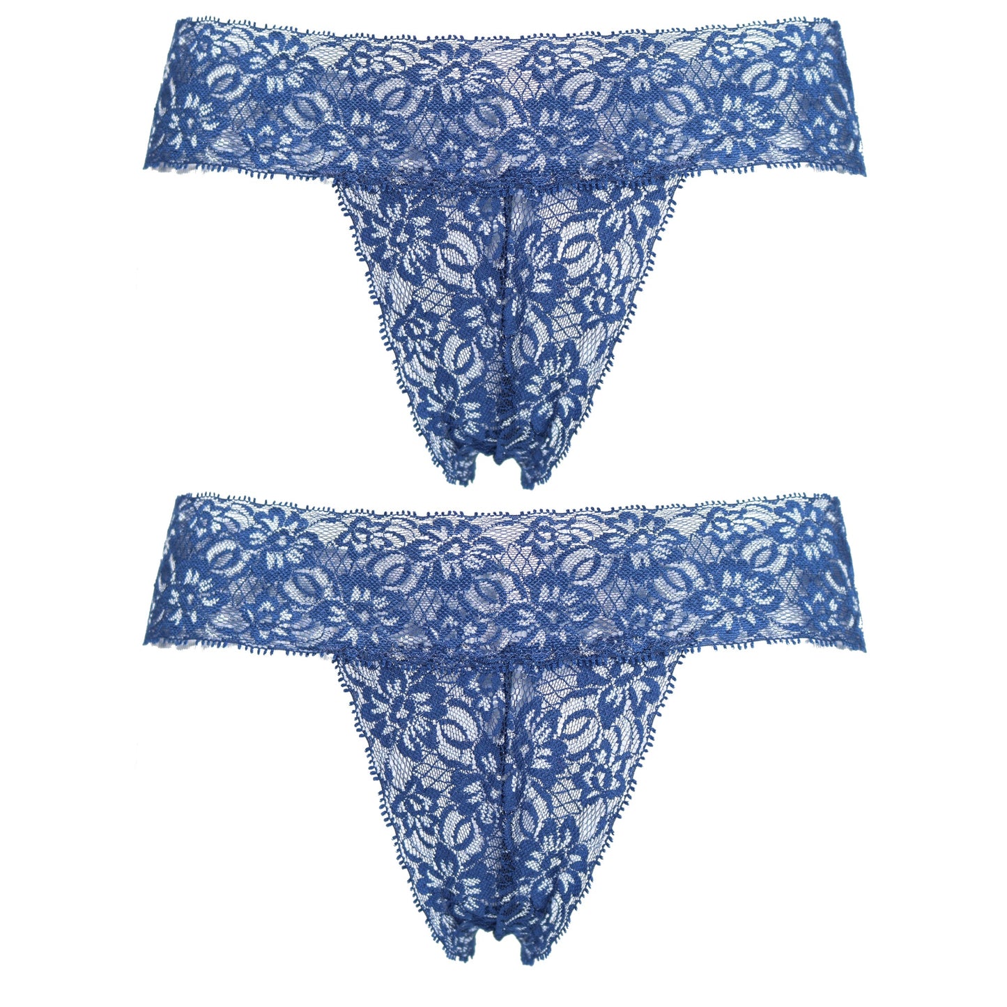 Women's Sexy Lace Thongs Low Rise One Size Panties