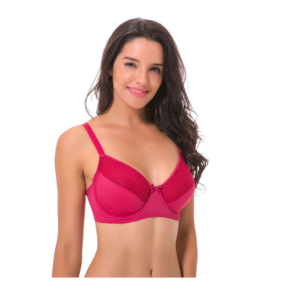 Women's Plus Size Unlined Minimizer Underwire Full Figure Bra-3Pack