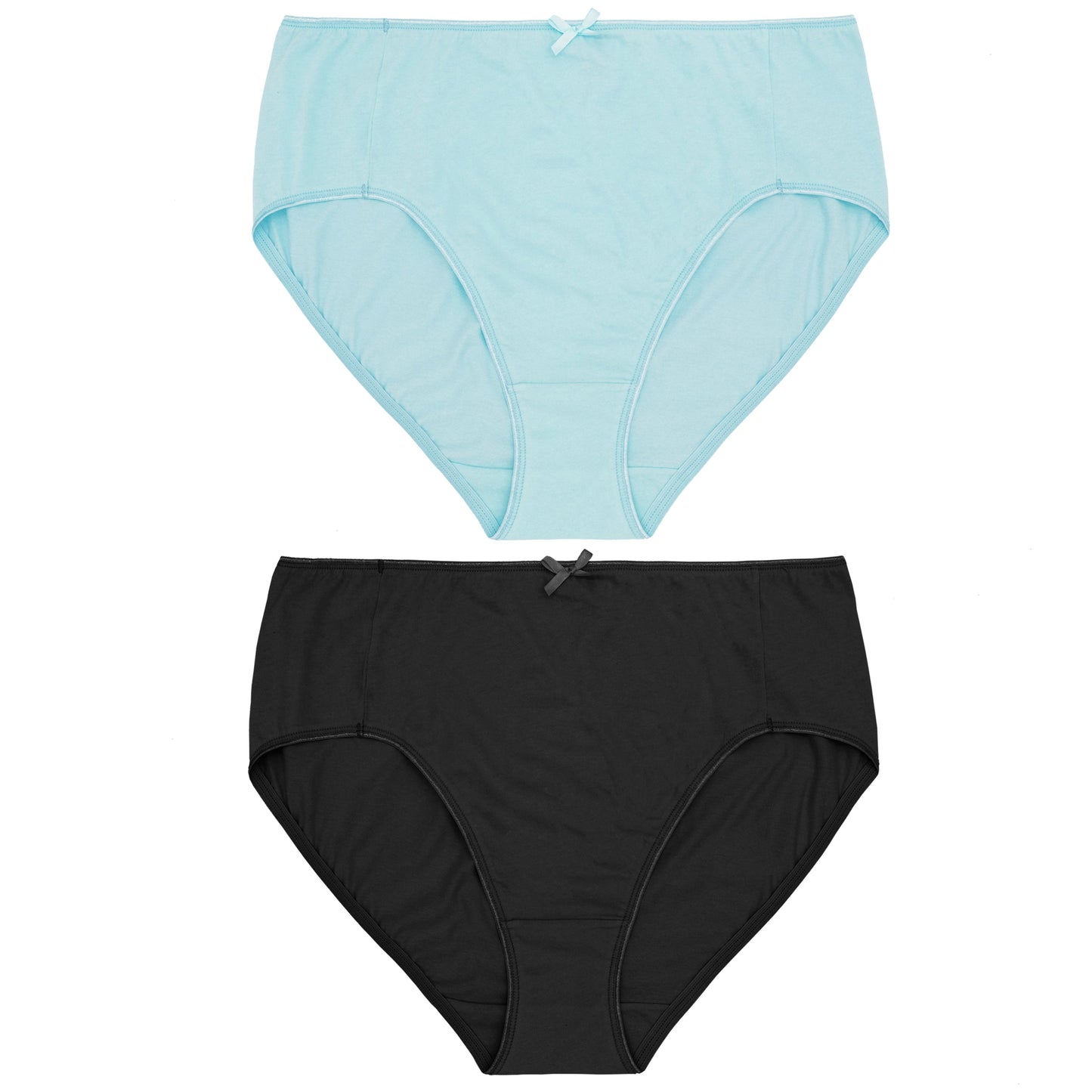 Women's Plus Size 100% Cotton High Waist Briefs Panties Underwear