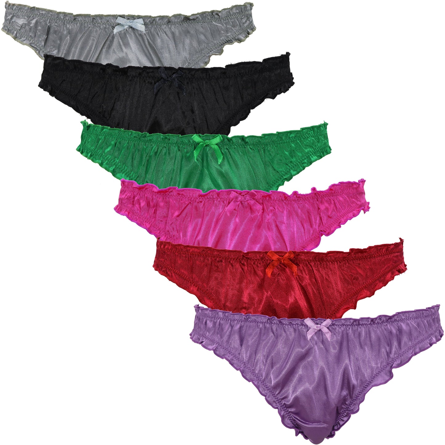 Sexy Comfy Women's Satin Thong Panties Strings Underwear