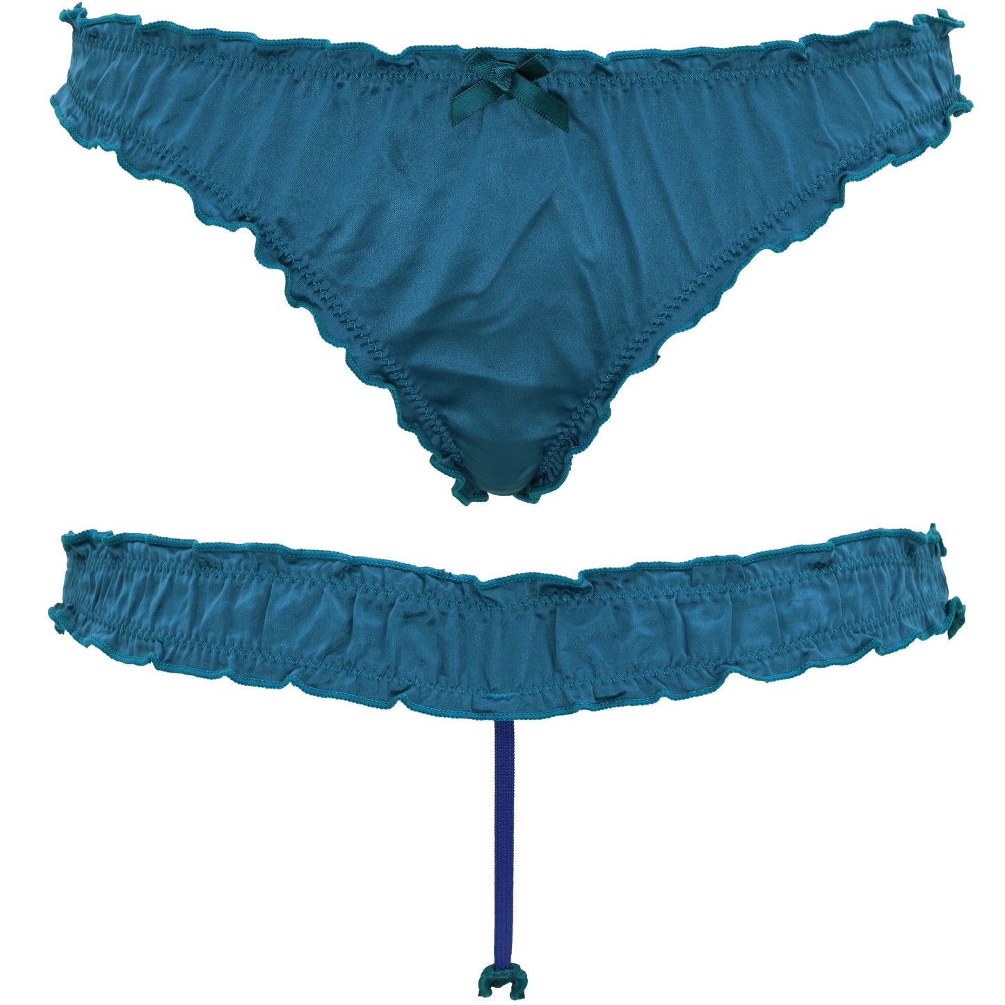 Sexy Comfy Women's Satin Thong Panties Strings Underwear