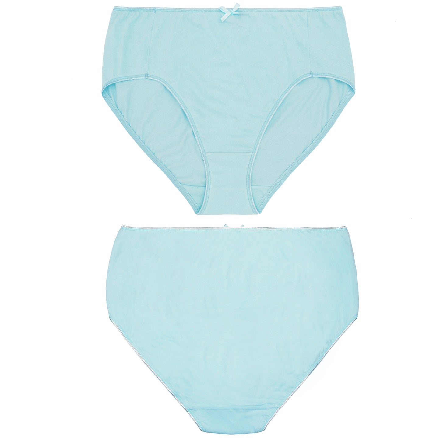 Women's Plus Size 100% Cotton High Waist Briefs Panties Underwear