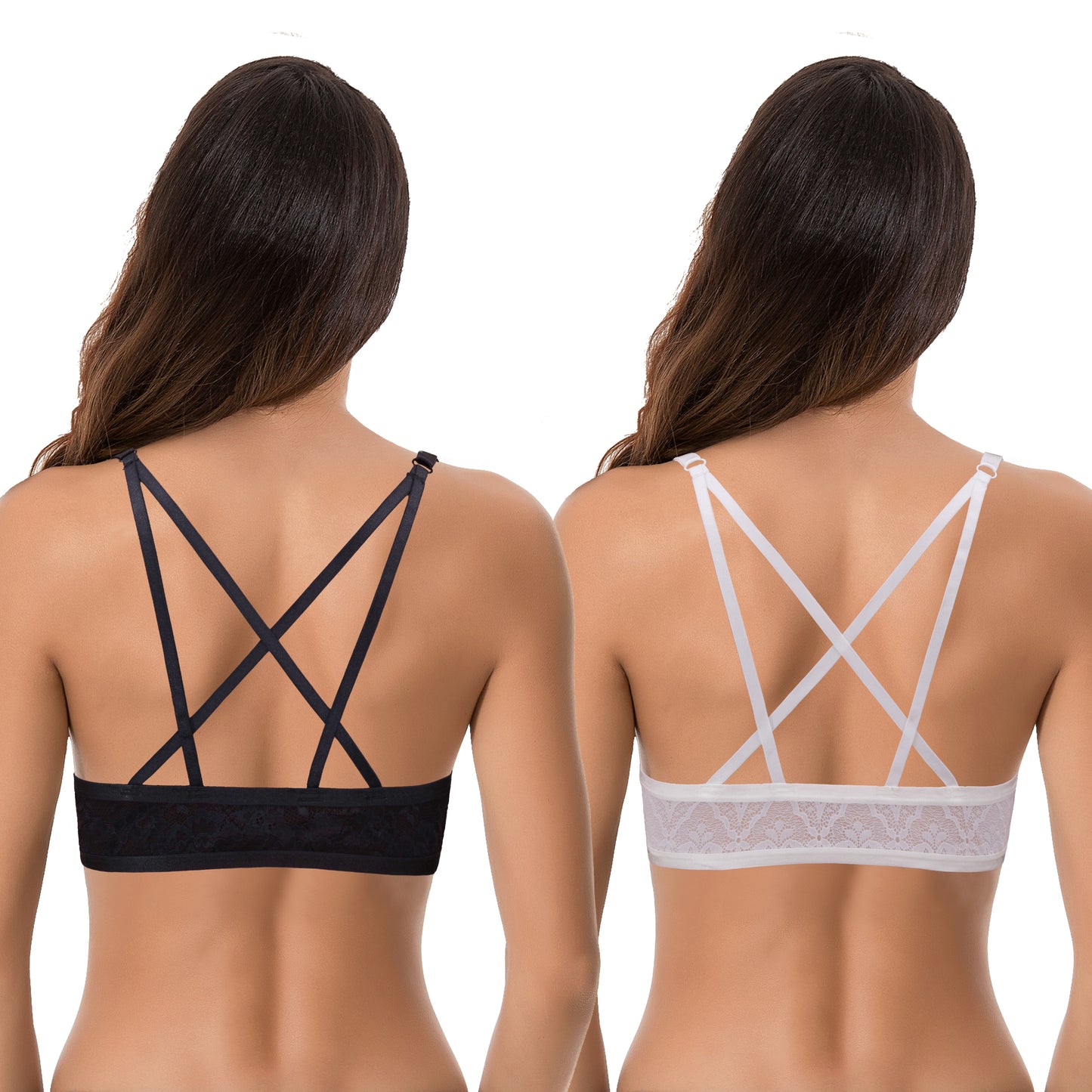 Women's Push Up Add 1 and a half Cup Underwire Halter Front Close Bras
