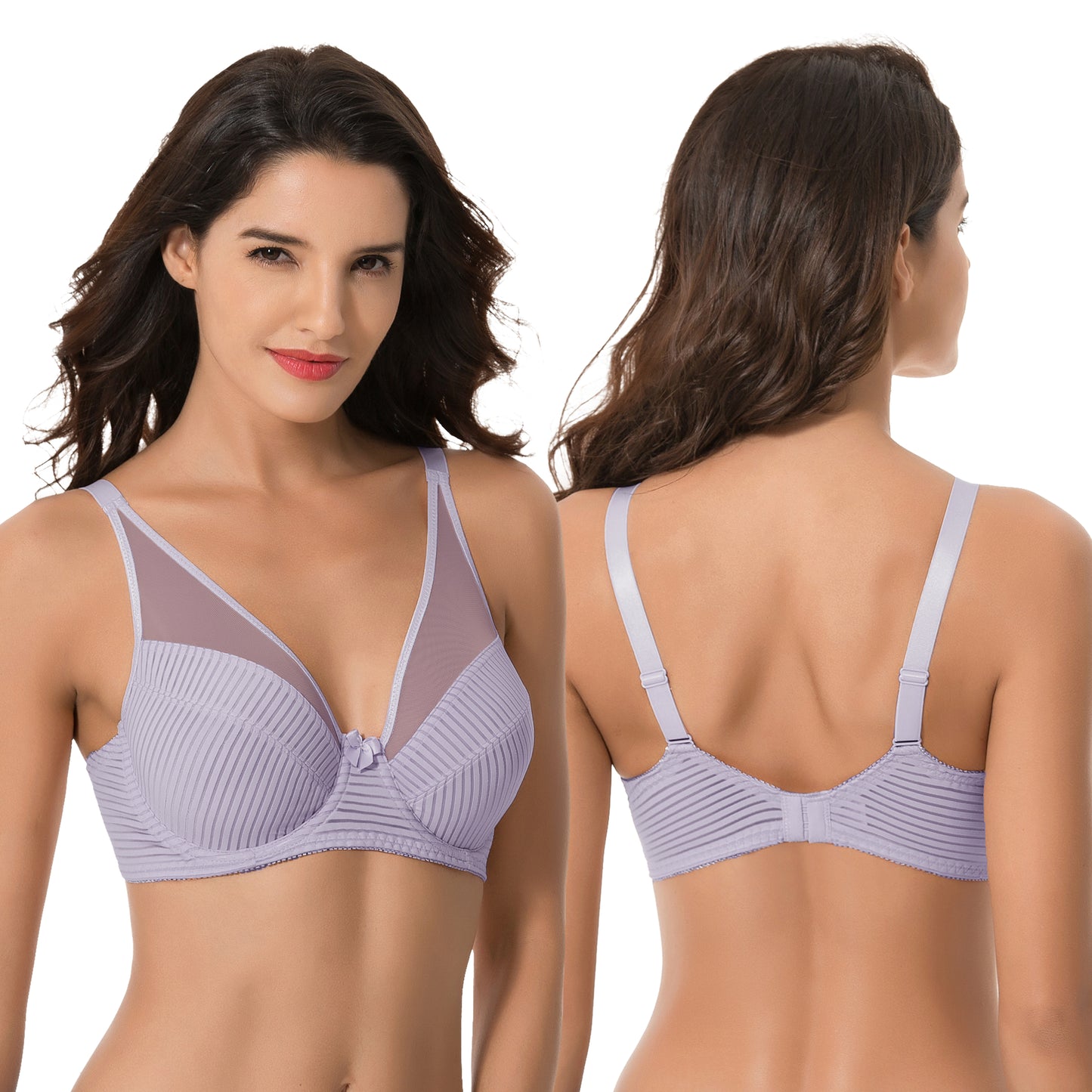 Women's Plus Size Minimizer Unlined Underwire Full Coverage Bra