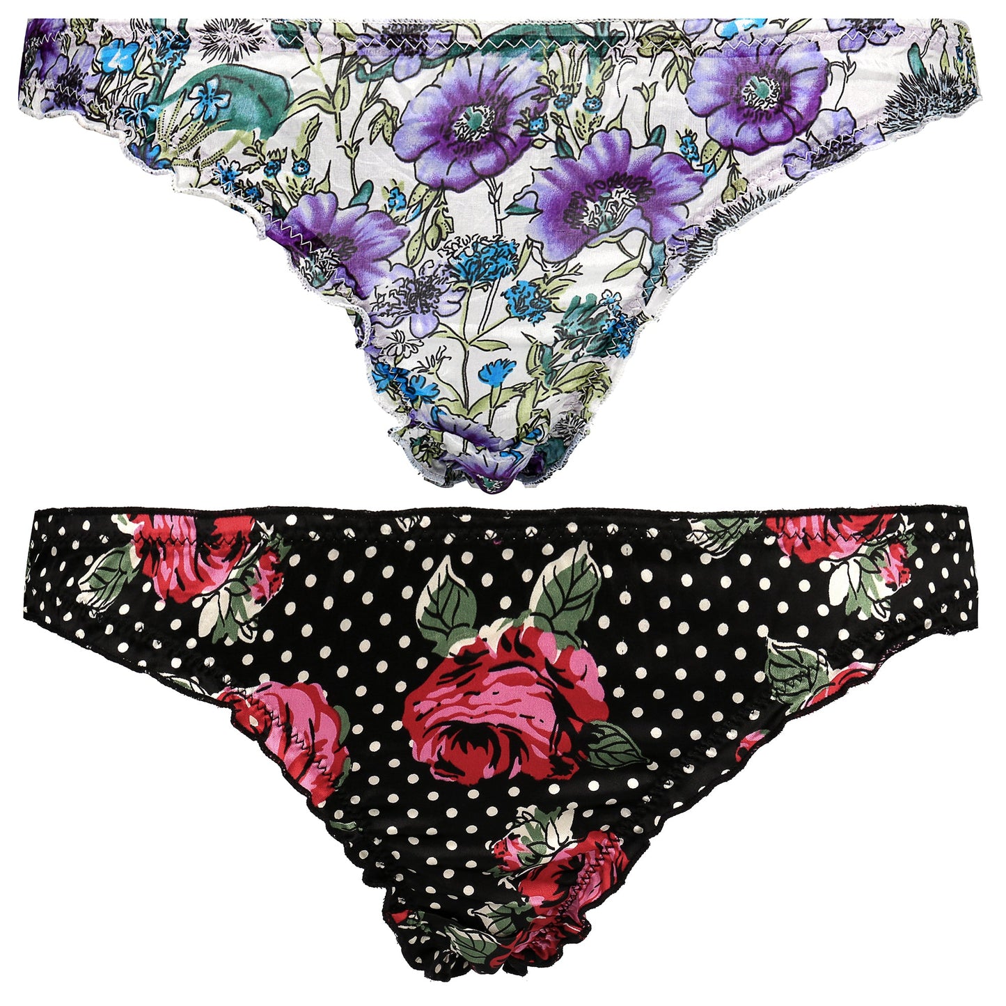 Sexy Comfy Women's Satin Thong Panties Strings Underwear