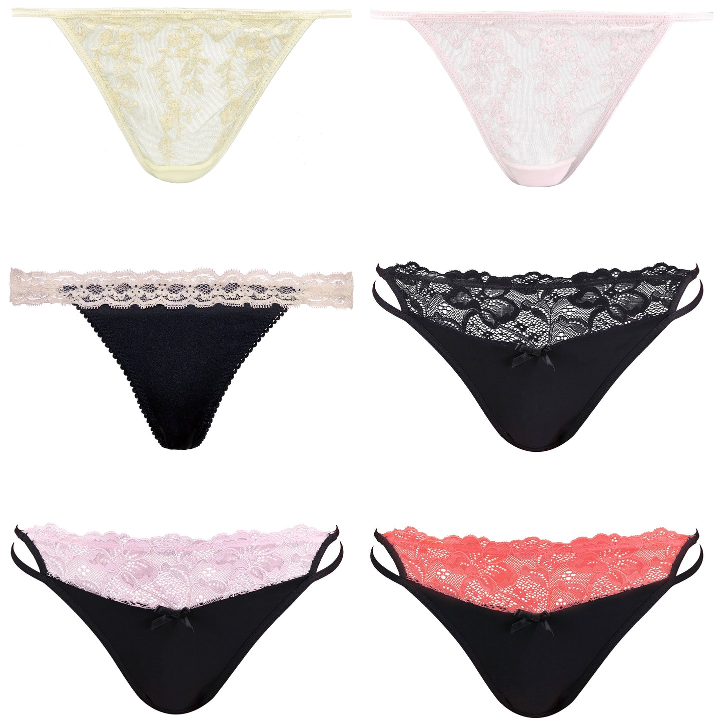 Soft G-strings Women's Panties Simple Lightweight Thongs