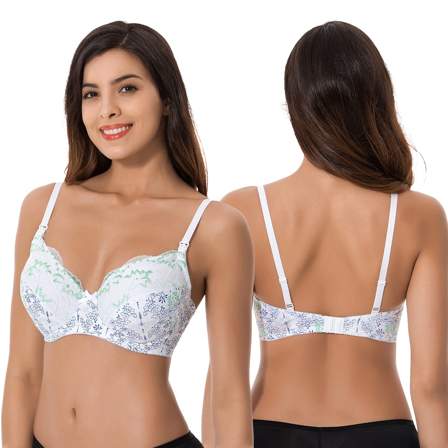Plus Size Nursing Underwire Bra with drop-down cups (Pack of 3)