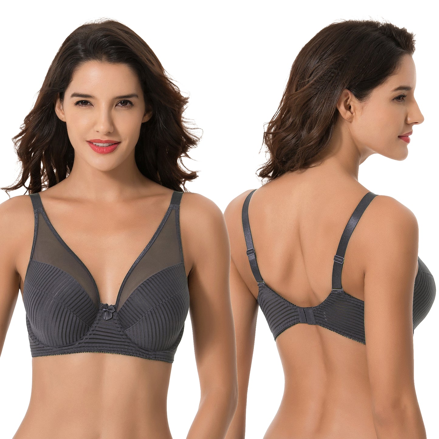 Women's Plus Size Minimizer Unlined Underwire Full Coverage Bra
