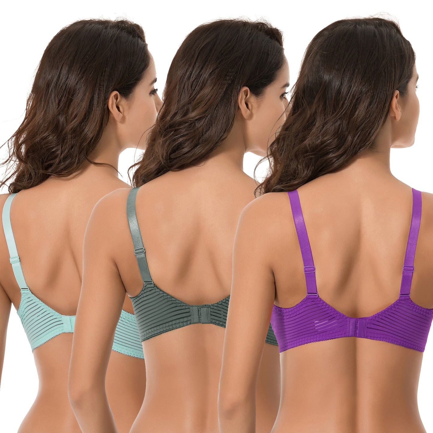 Women's Plus Size Minimizer Unlined Underwire Full Coverage Bra