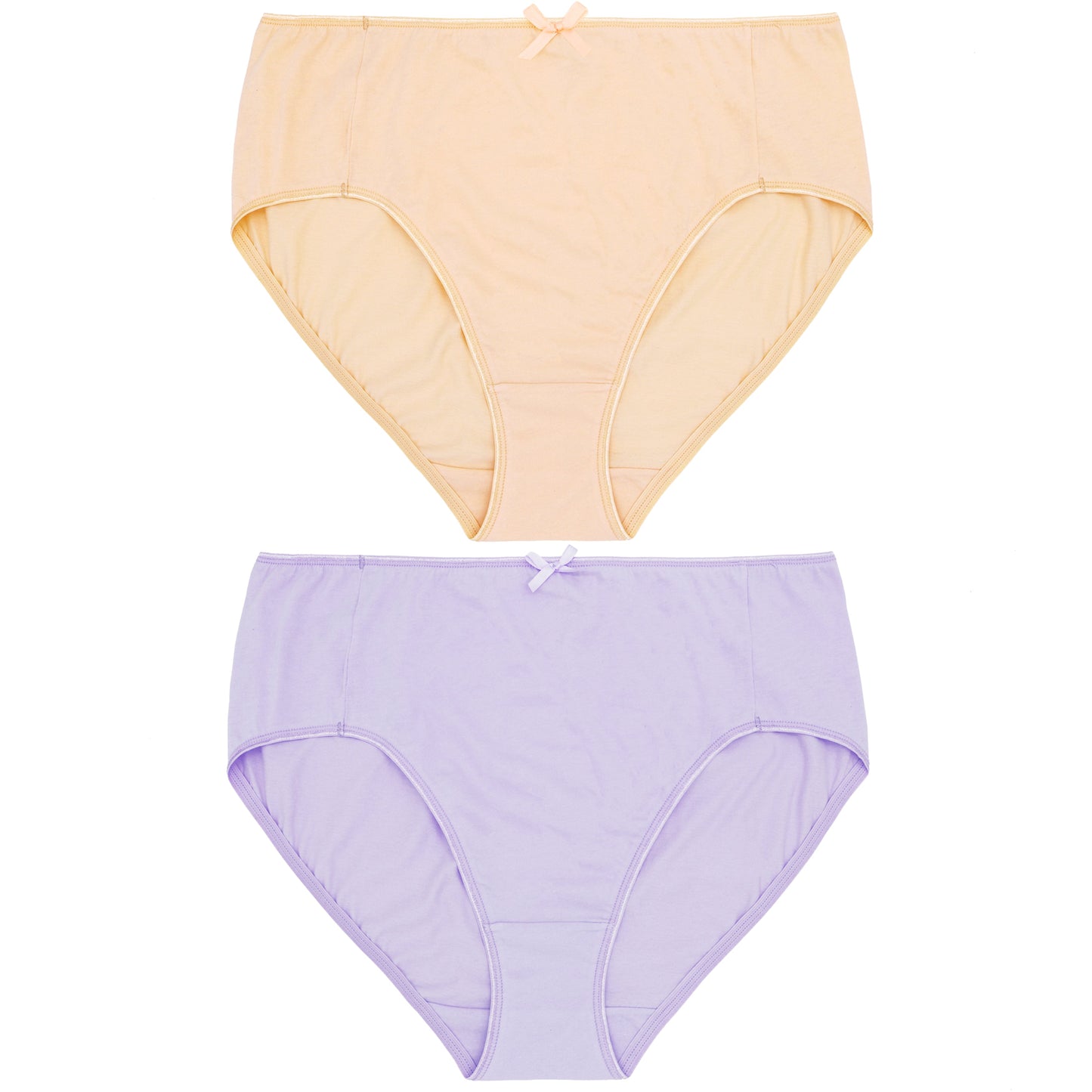 Women's Plus Size 100% Cotton High Waist Briefs Panties Underwear