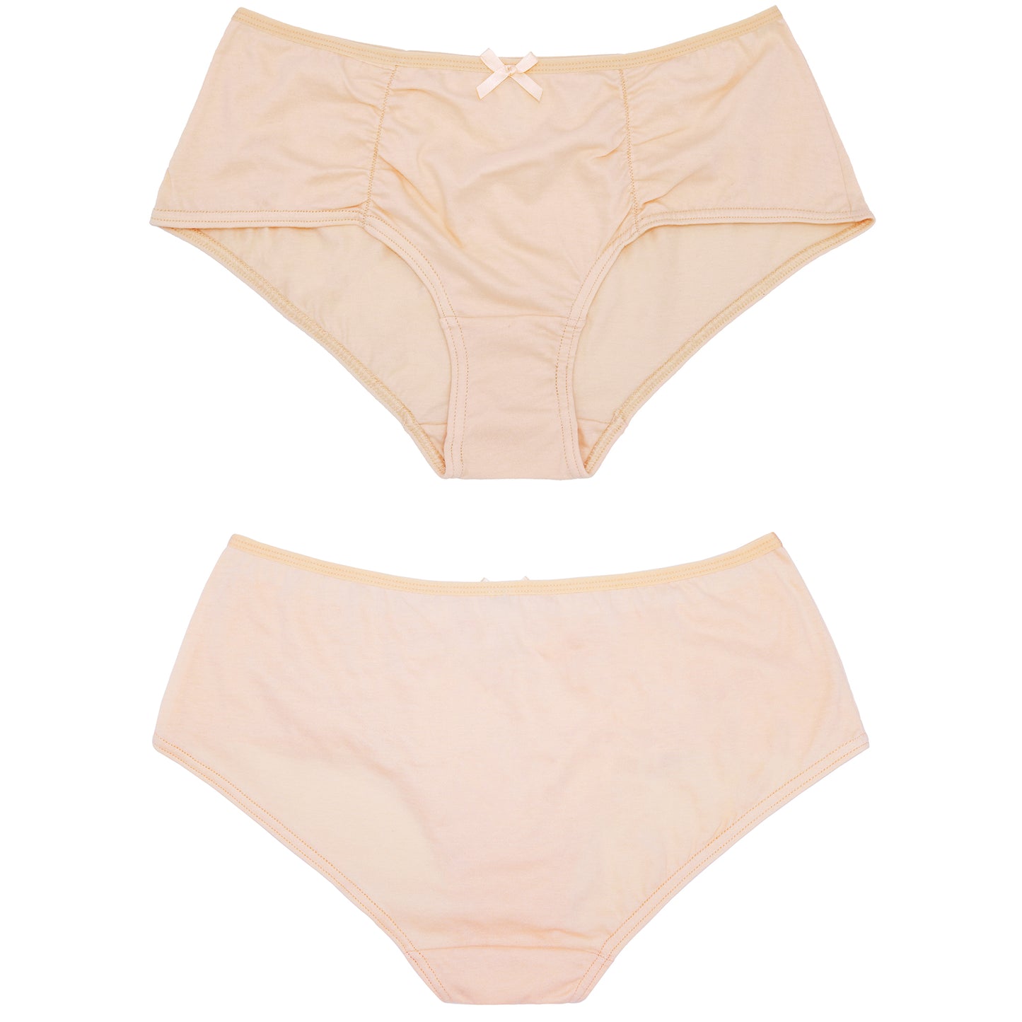 Women's Plus Size 100% Cotton Mid Waist Hipster Panties Underwear