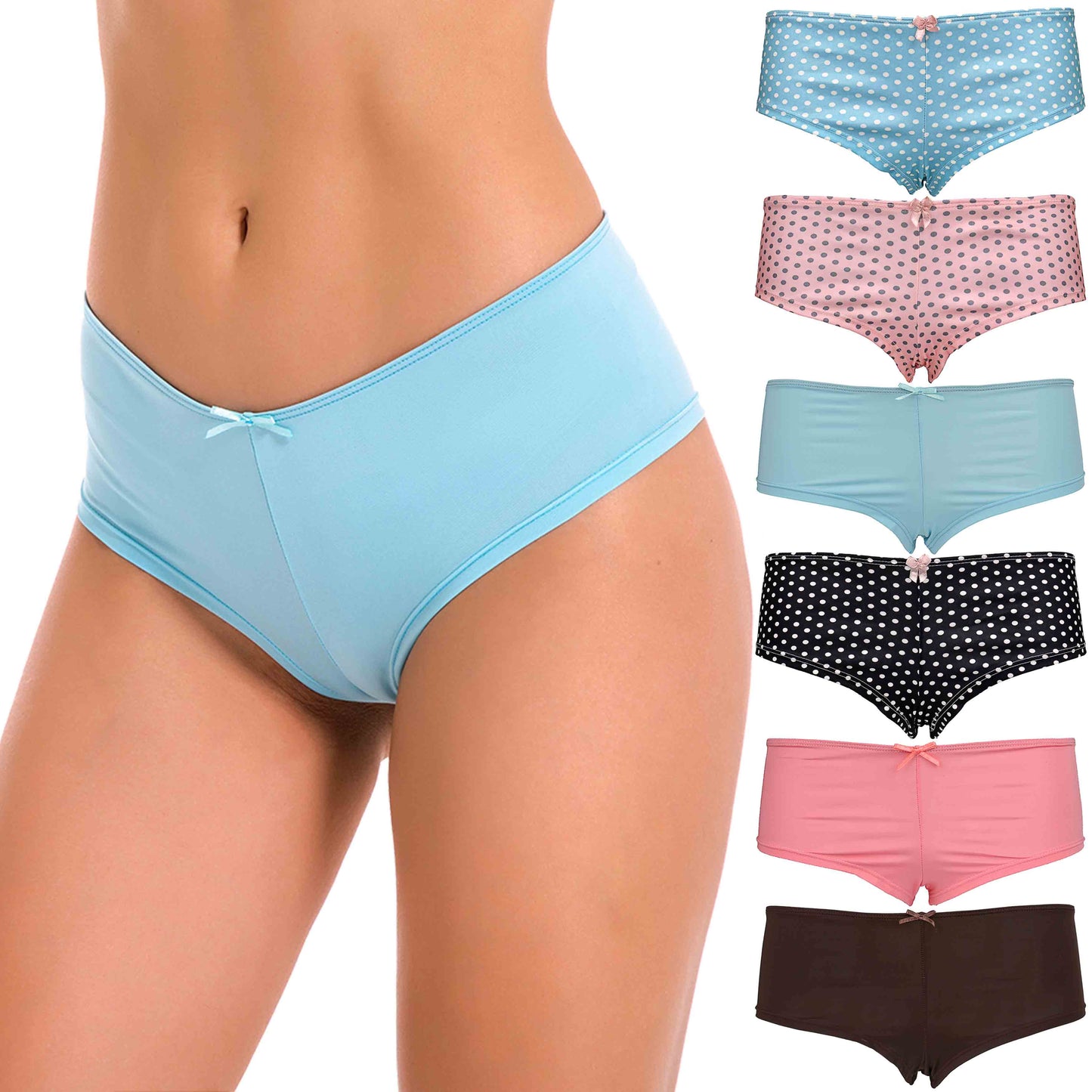 Women's Sexy Comfort Boyshort Boxer Brief Underwear Panties