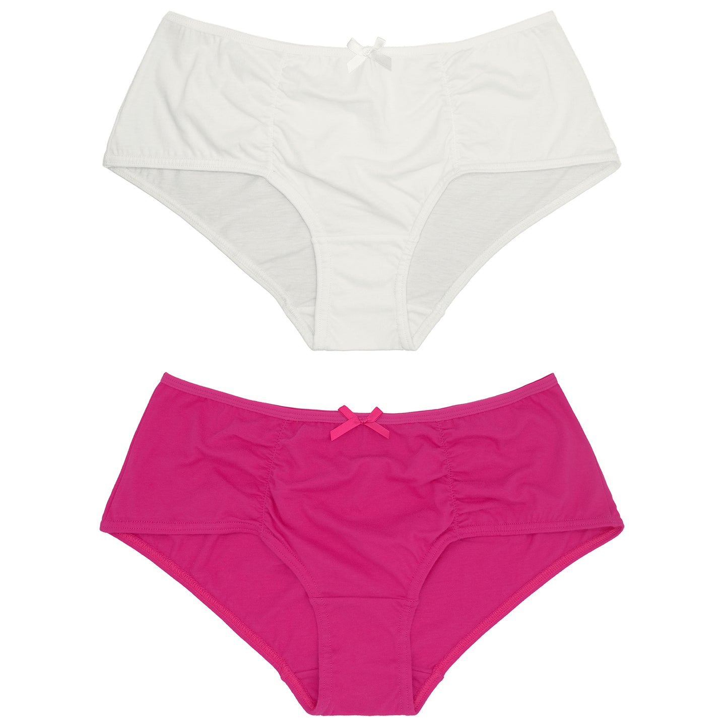 Women's Plus Size 100% Cotton Mid Waist Hipster Panties Underwear