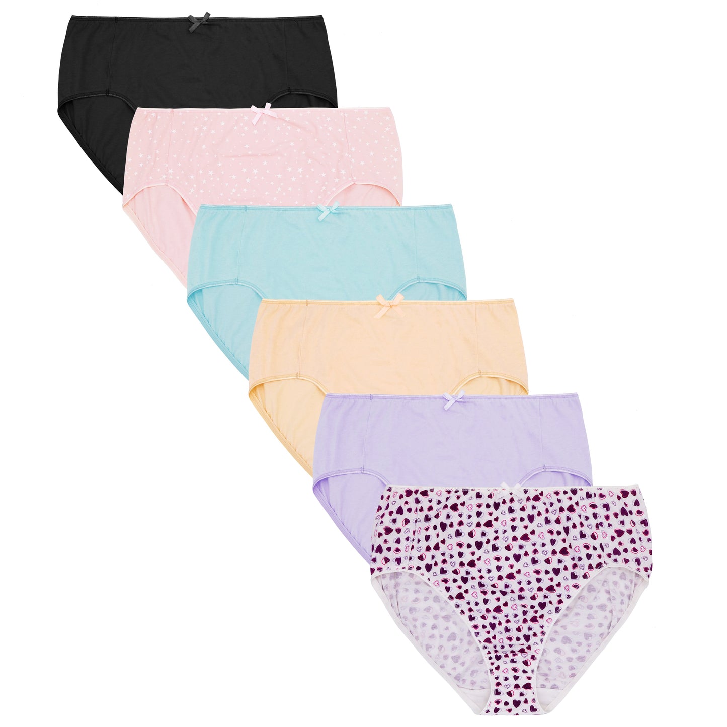 Women's Plus Size 100% Cotton High Waist Briefs Panties Underwear