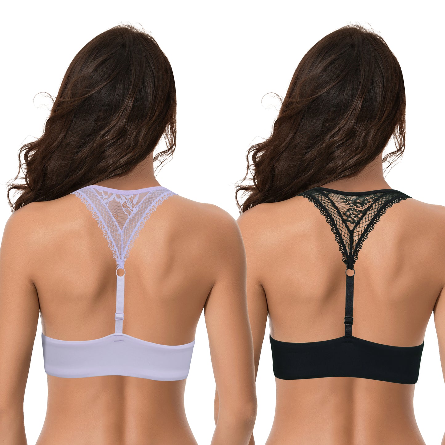 Womens Plus Size Add 1 Cup Push Up Underwire Halter Front Close Bras