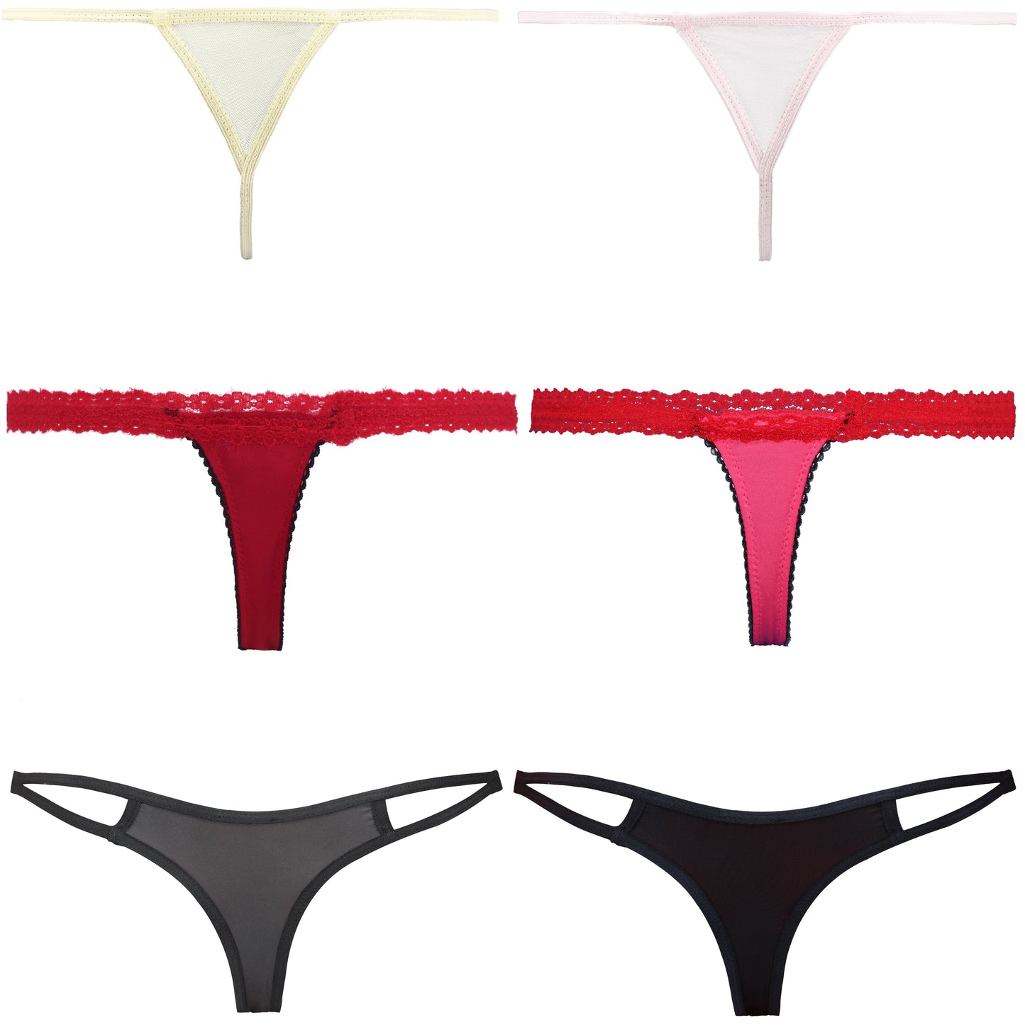 Soft G-strings Women's Panties Simple Lightweight Thongs