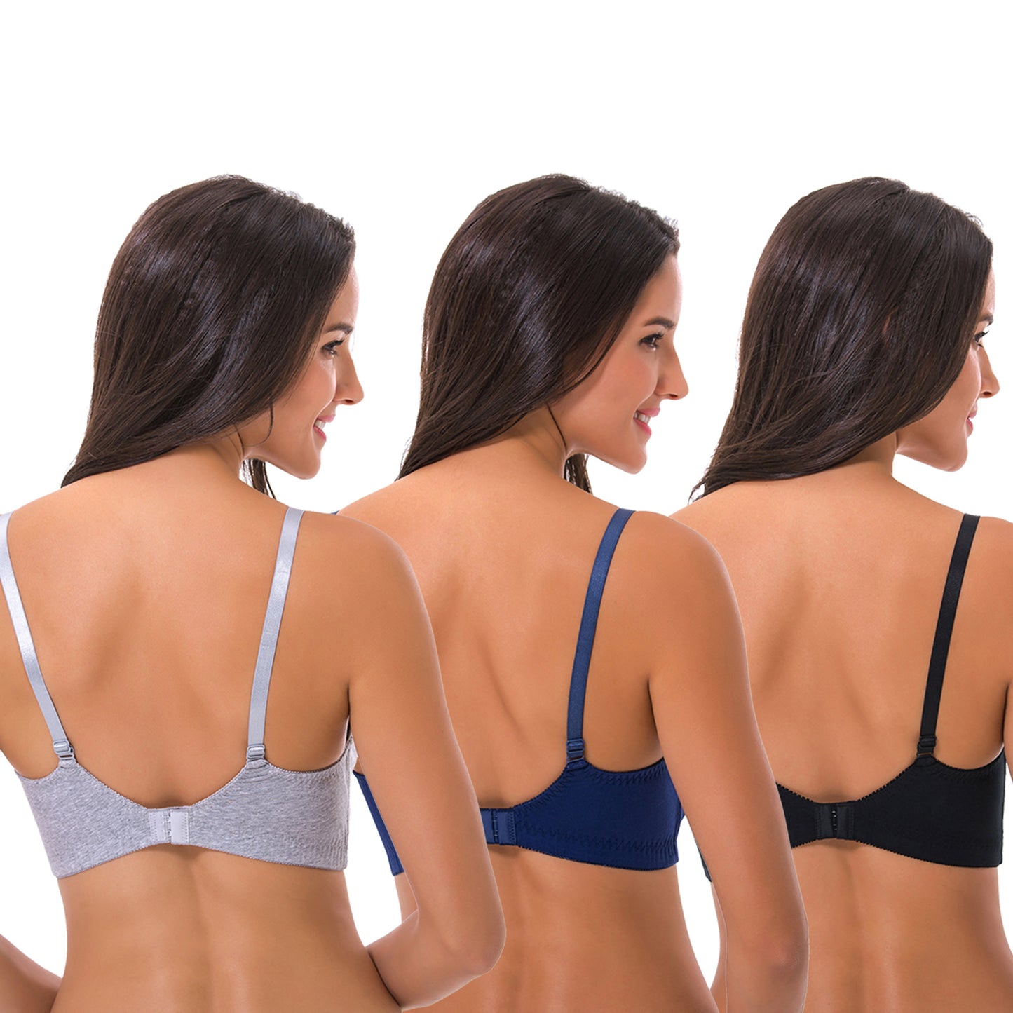 Women's Nursing Plus Size Wirefree Unlined Maternity Lace Trim Bra