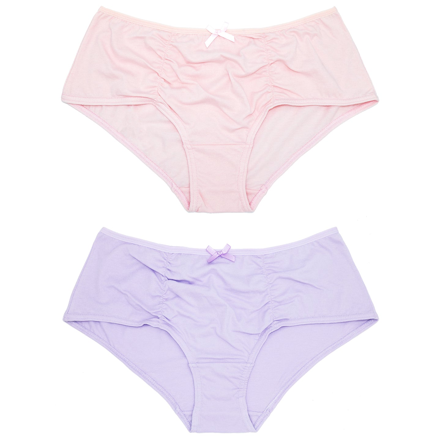 Women's Plus Size 100% Cotton Mid Waist Hipster Panties Underwear