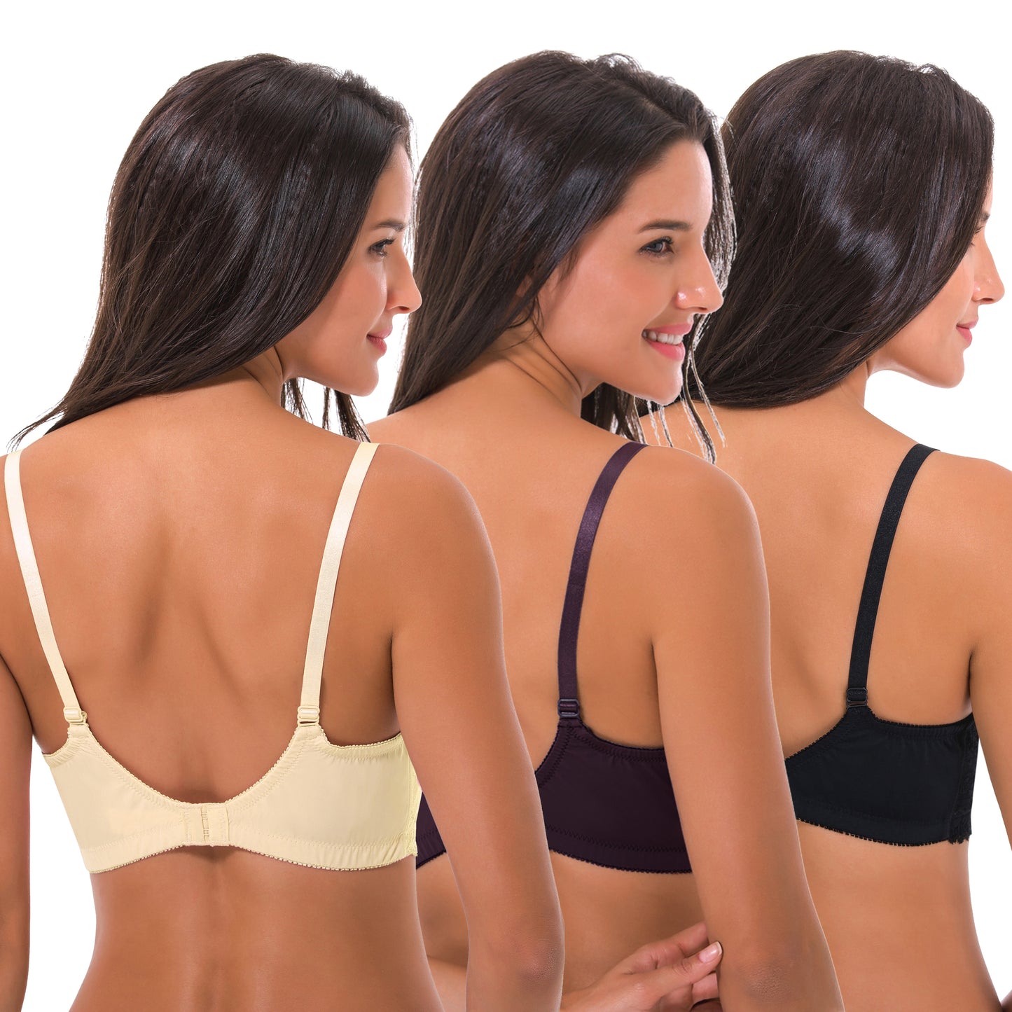 Women's Nursing Plus Size Wirefree Unlined Maternity Lace Trim Bra