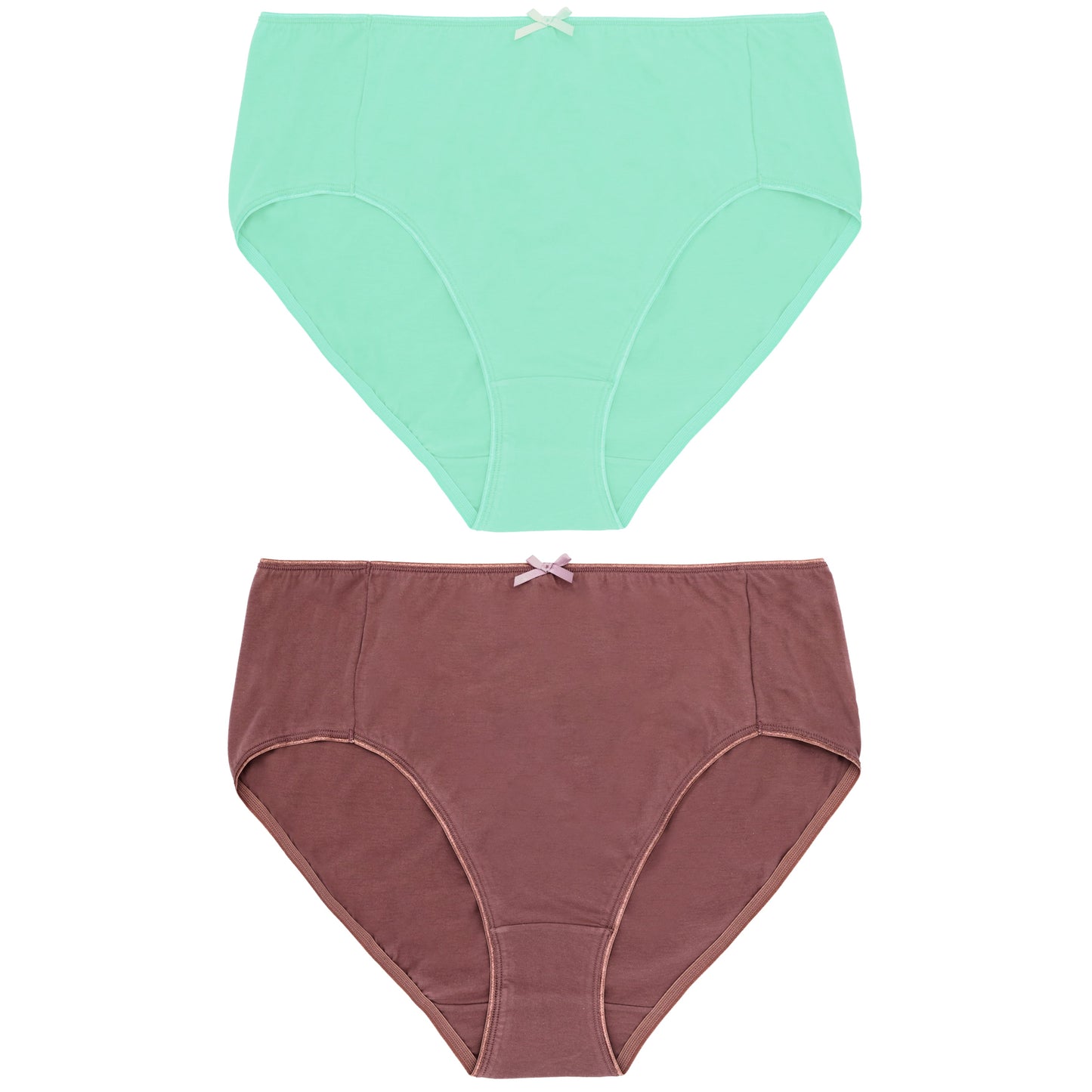 Women's Plus Size 100% Cotton High Waist Briefs Panties Underwear