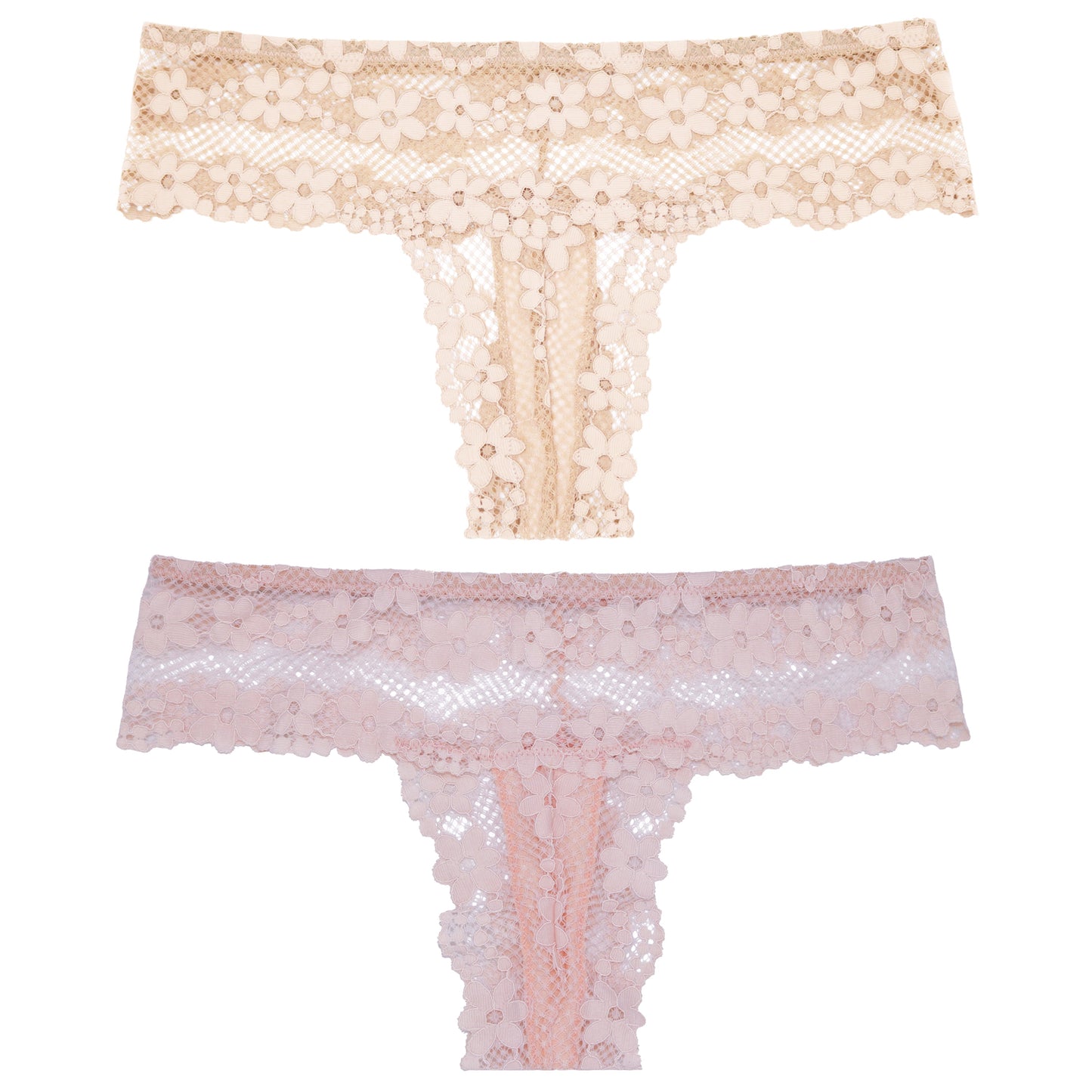 Women's Low Rise Sexy Sheer Lace Thongs Panties