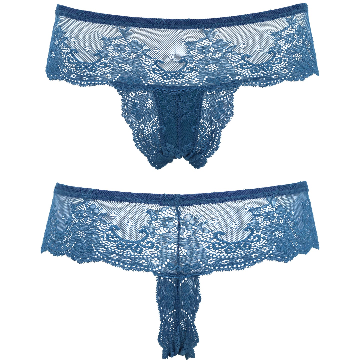 Women's Low Rise Sexy Sheer Lace Thongs Panties
