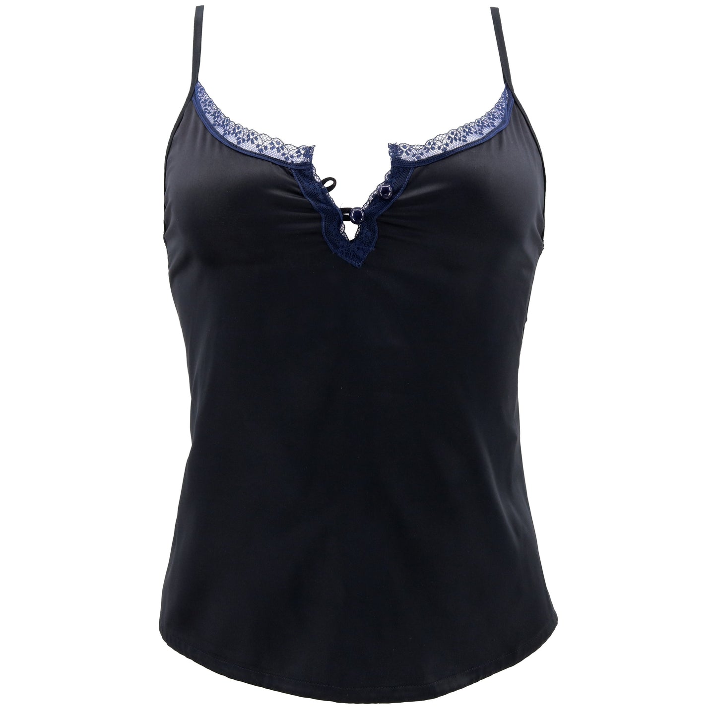 Women's Satin Lingerie Lace Camisole Tank Top With Shorts Pajama Set