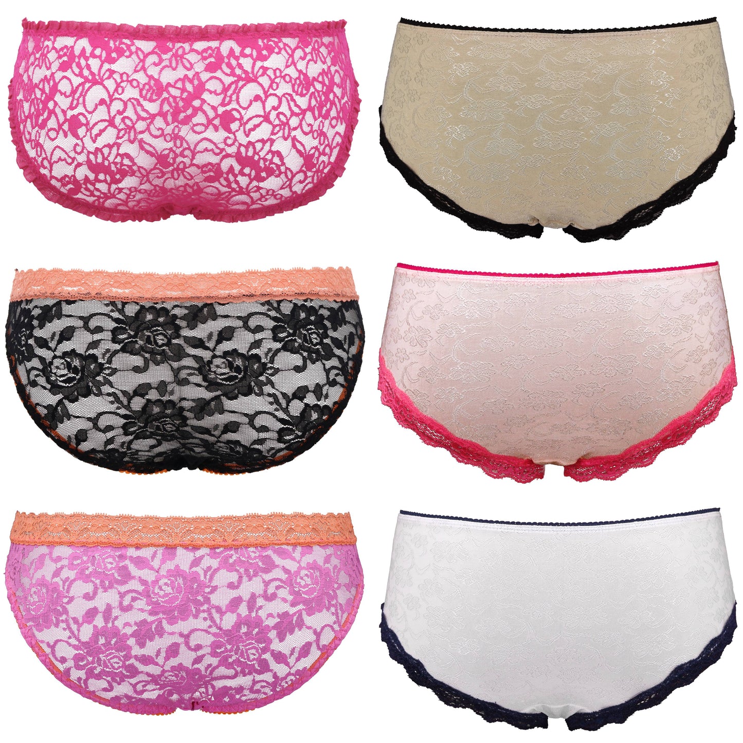 Women's Sexy Lace Bikini Hipster Boyshorts Underwear Panties