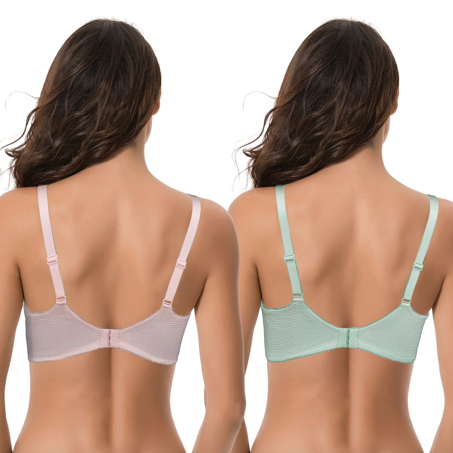 Women's Plus Size Minimizer Wirefree Unlined Bra With Lace Trim