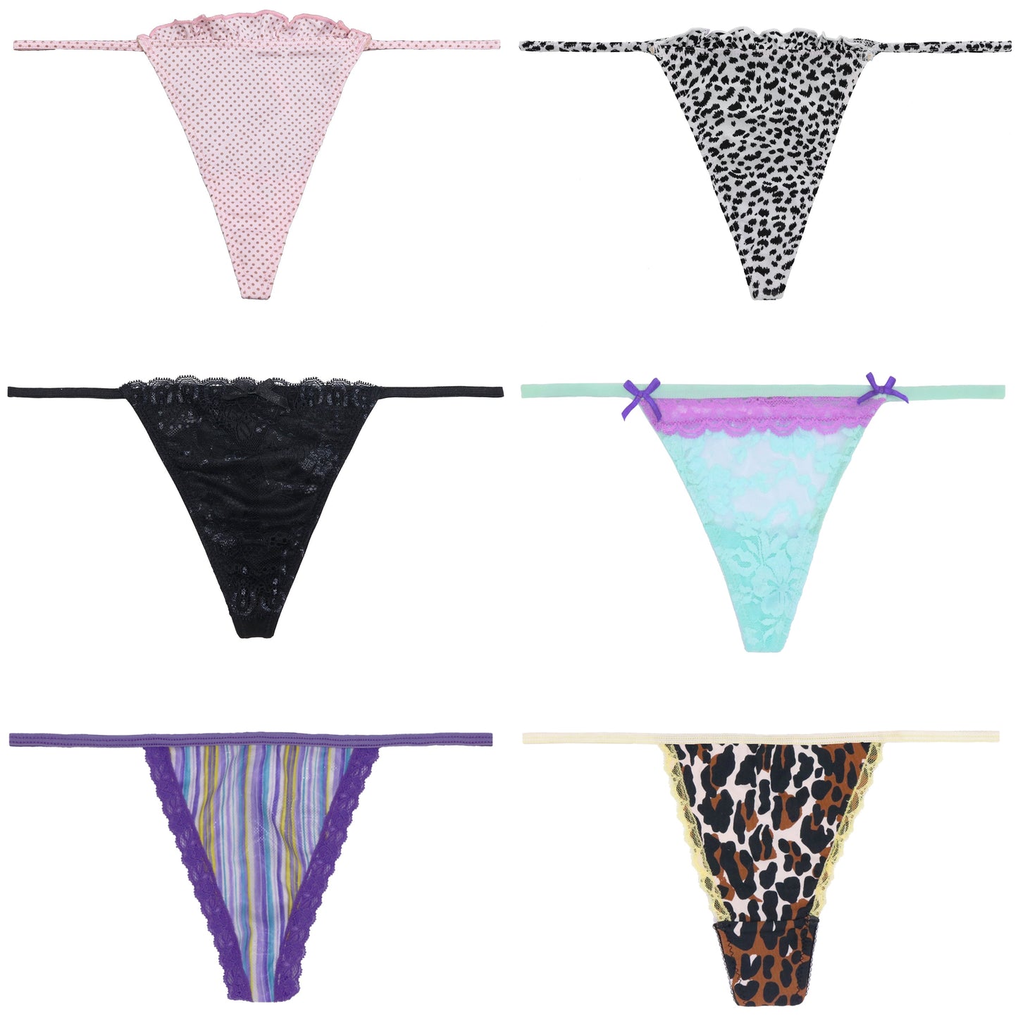 Soft G-strings Women's Panties Simple Lightweight Thongs