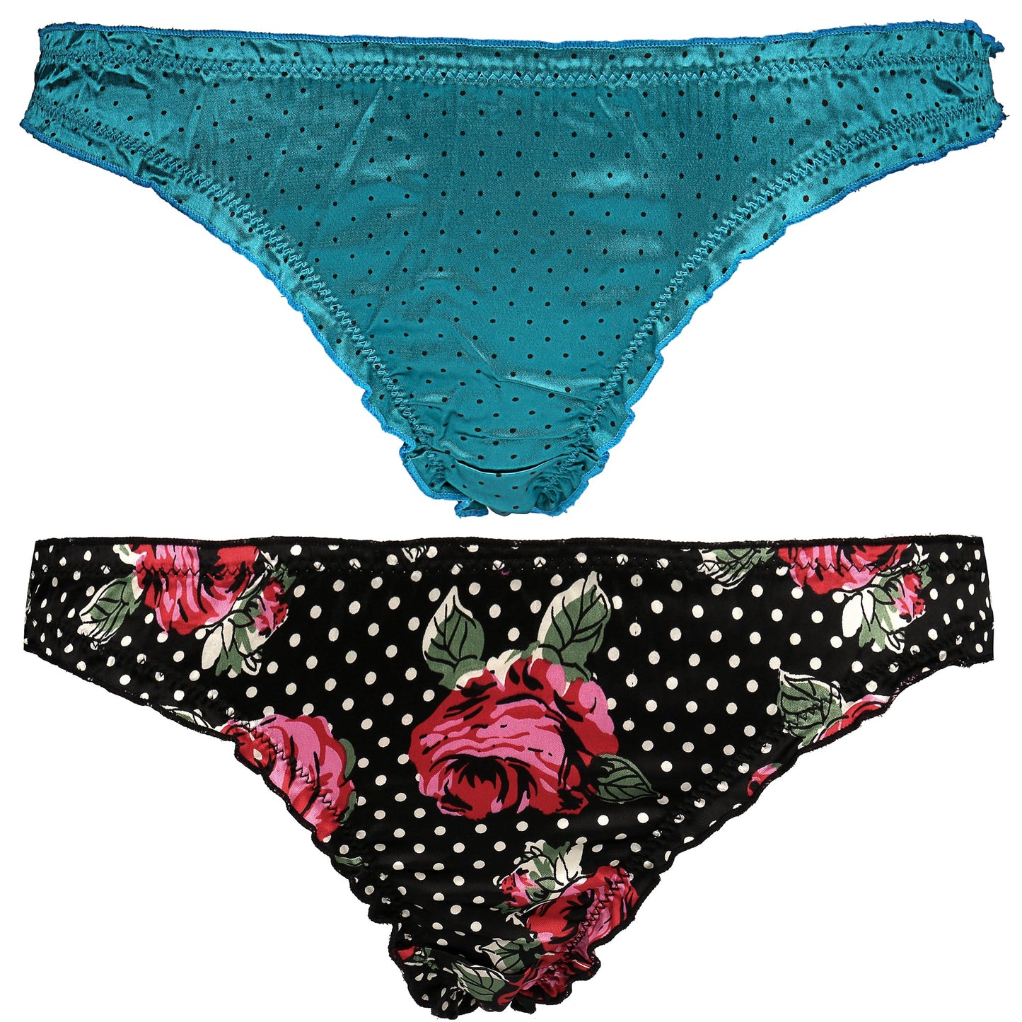 Sexy Comfy Women's Satin Thong Panties Strings Underwear