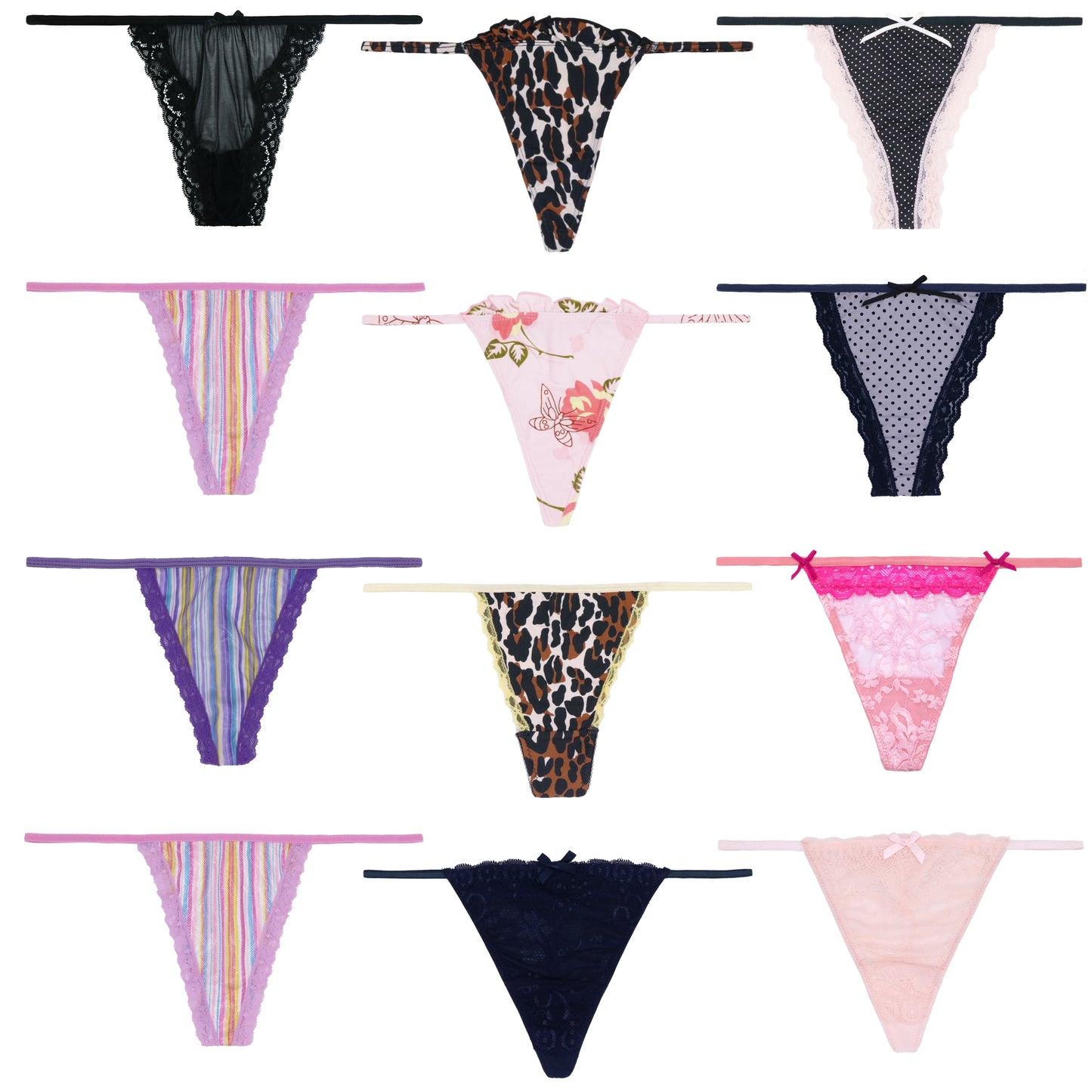 Soft G-strings Women's Panties Simple Lightweight Thongs
