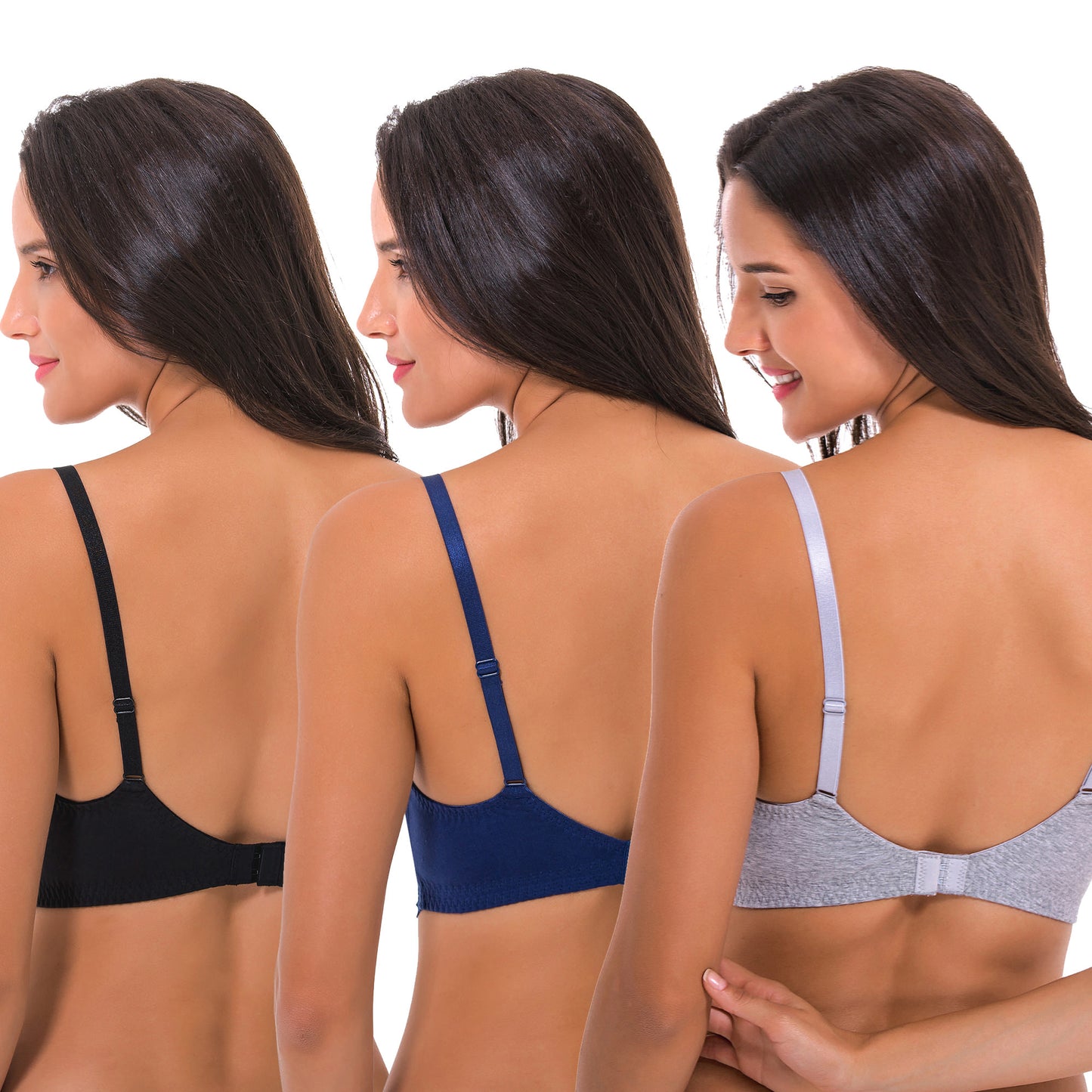 Plus Size Nursing Cotton Unlined Wirefree Bra With Lace Trim