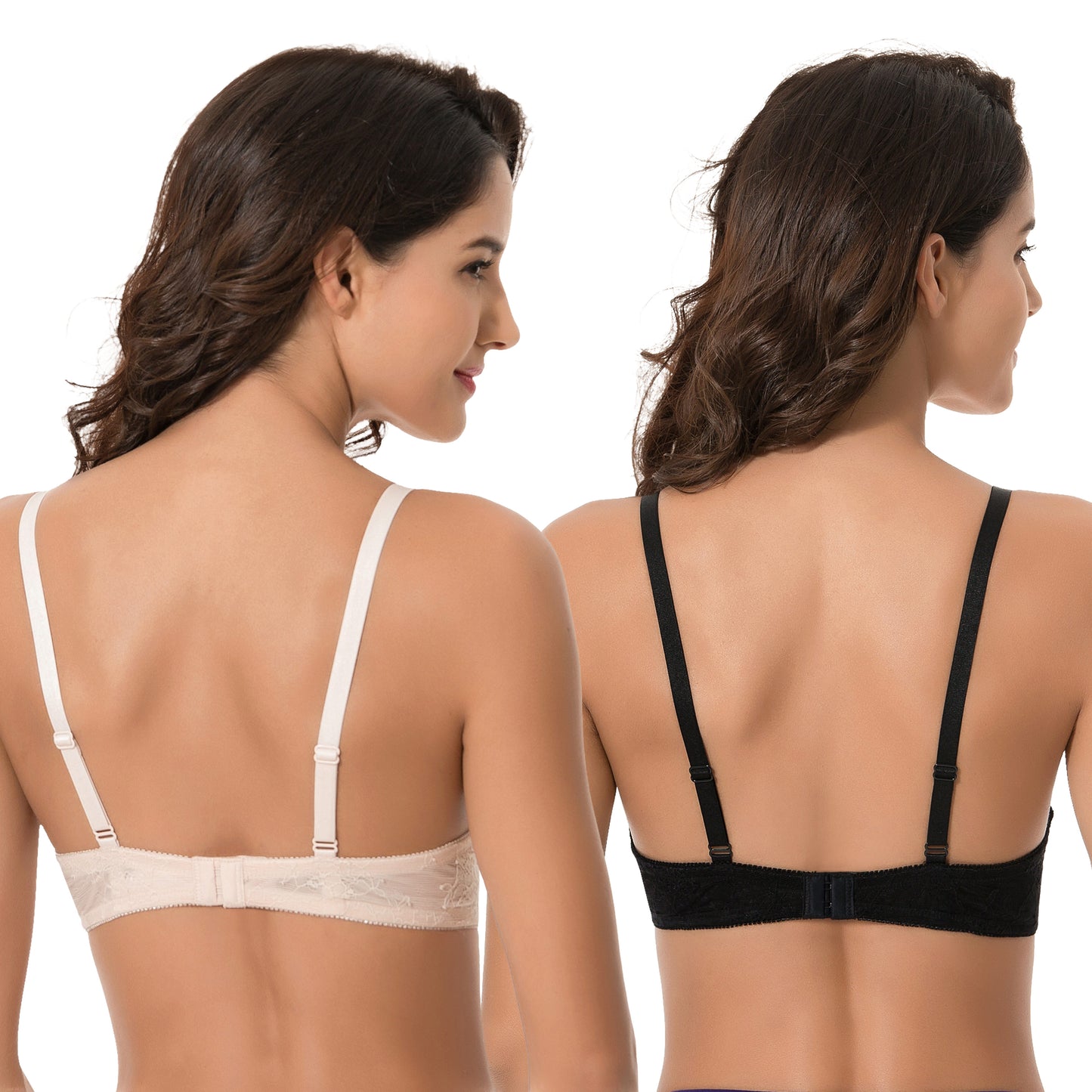 Women's Plus Size Perfect Shape Add 1 Cup Push Up Underwire Tshirt Bra