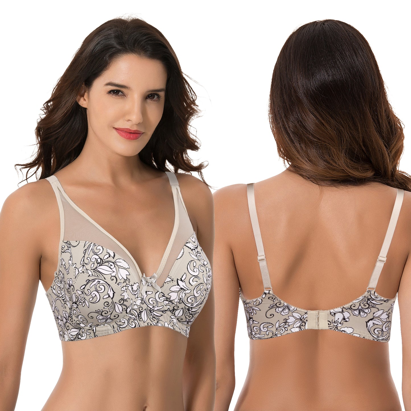 Women's Plus Size Minimizer Unlined Underwire Full Coverage Bra