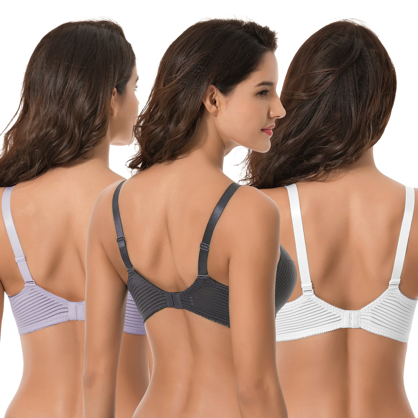 Women's Plus Size Minimizer Unlined Underwire Full Coverage Bra
