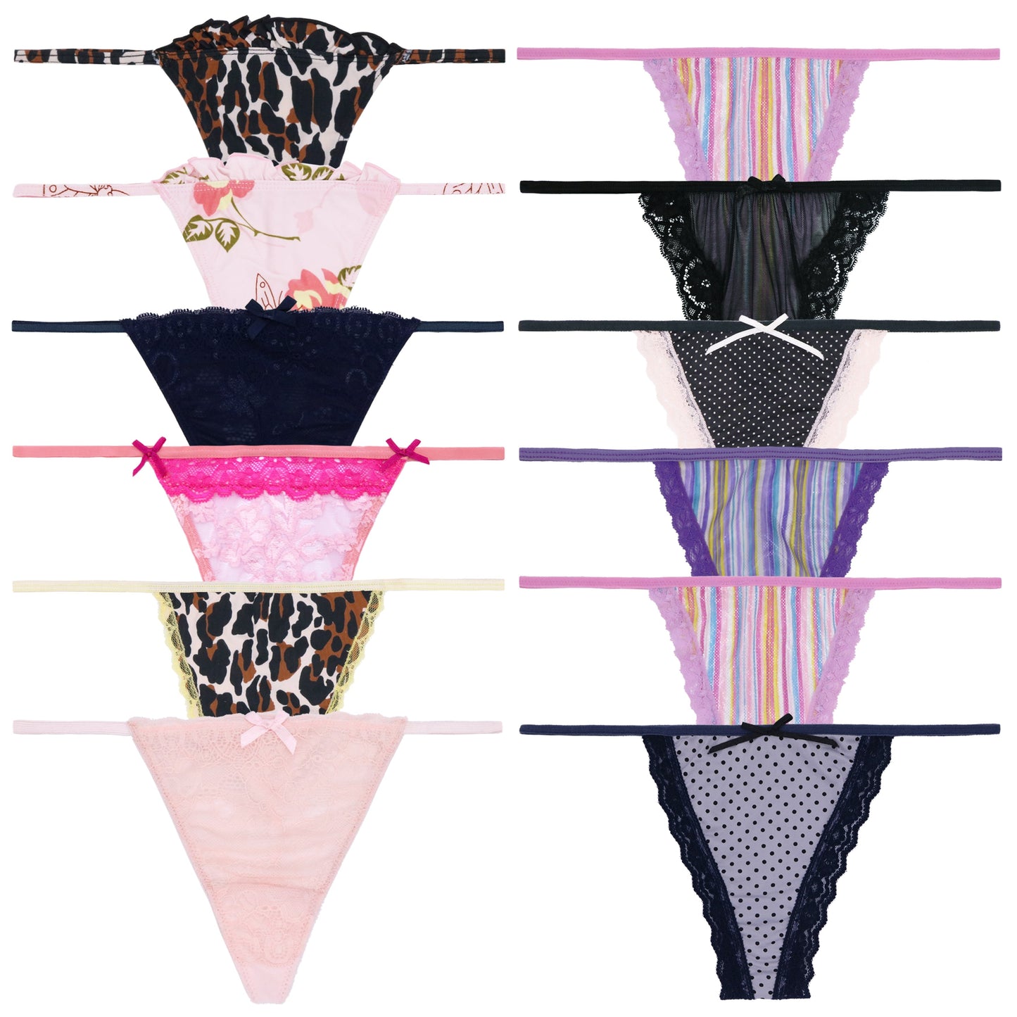 Soft G-strings Women's Panties Simple Lightweight Thongs