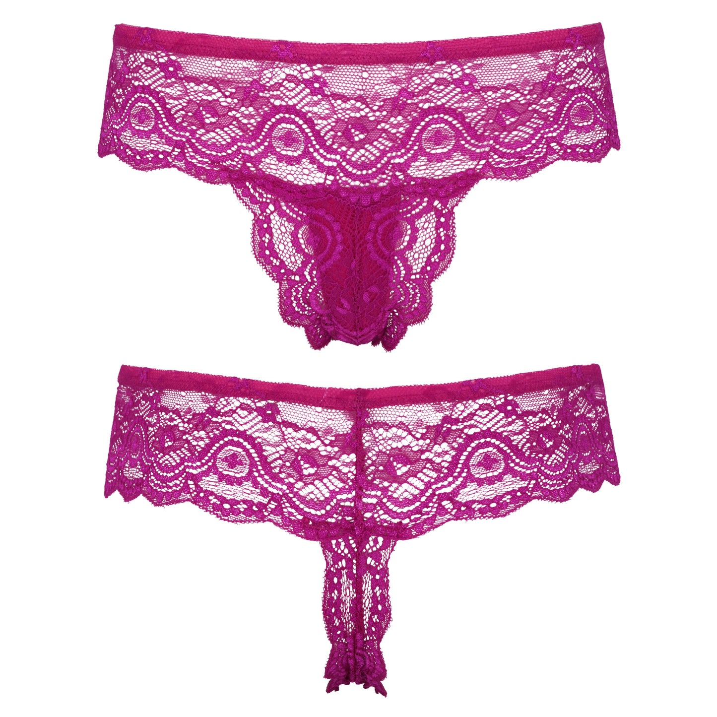 Women's Low Rise Sexy Sheer Lace Thongs Panties