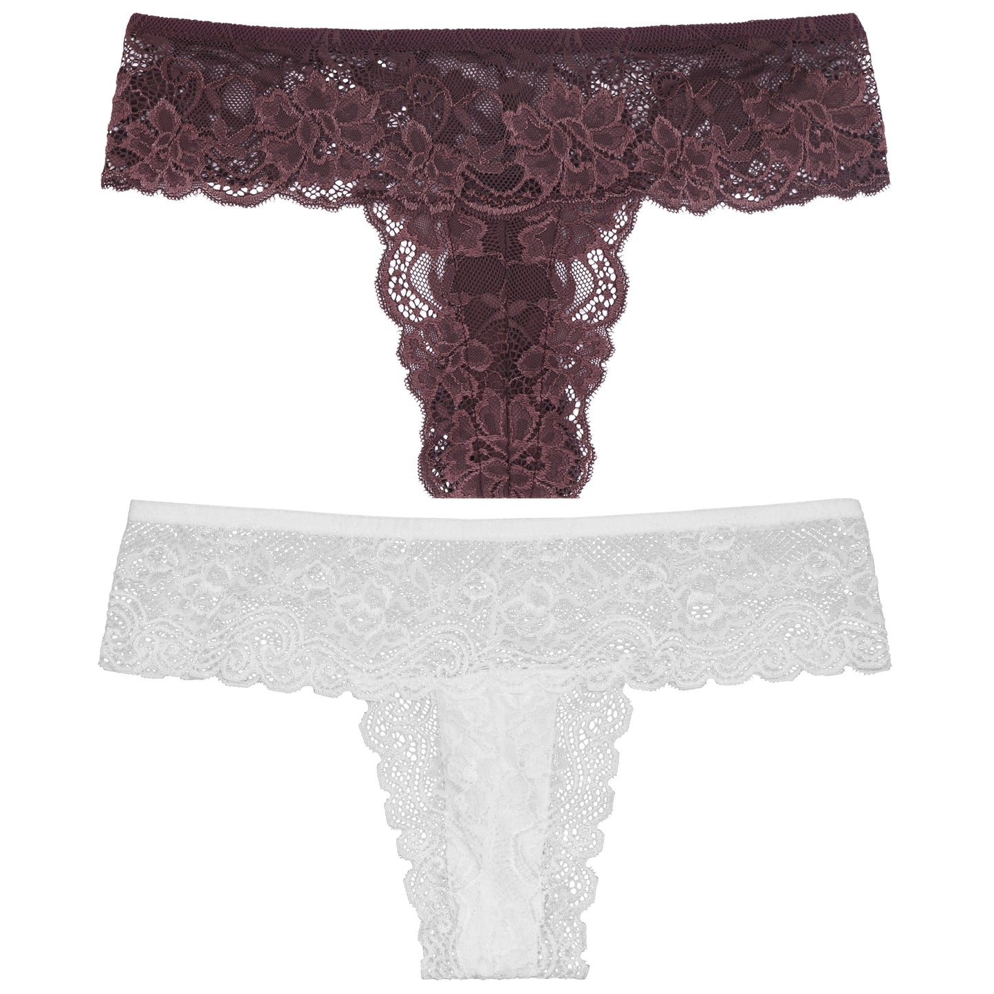 Women's Low Rise Sexy Sheer Lace Thongs Panties