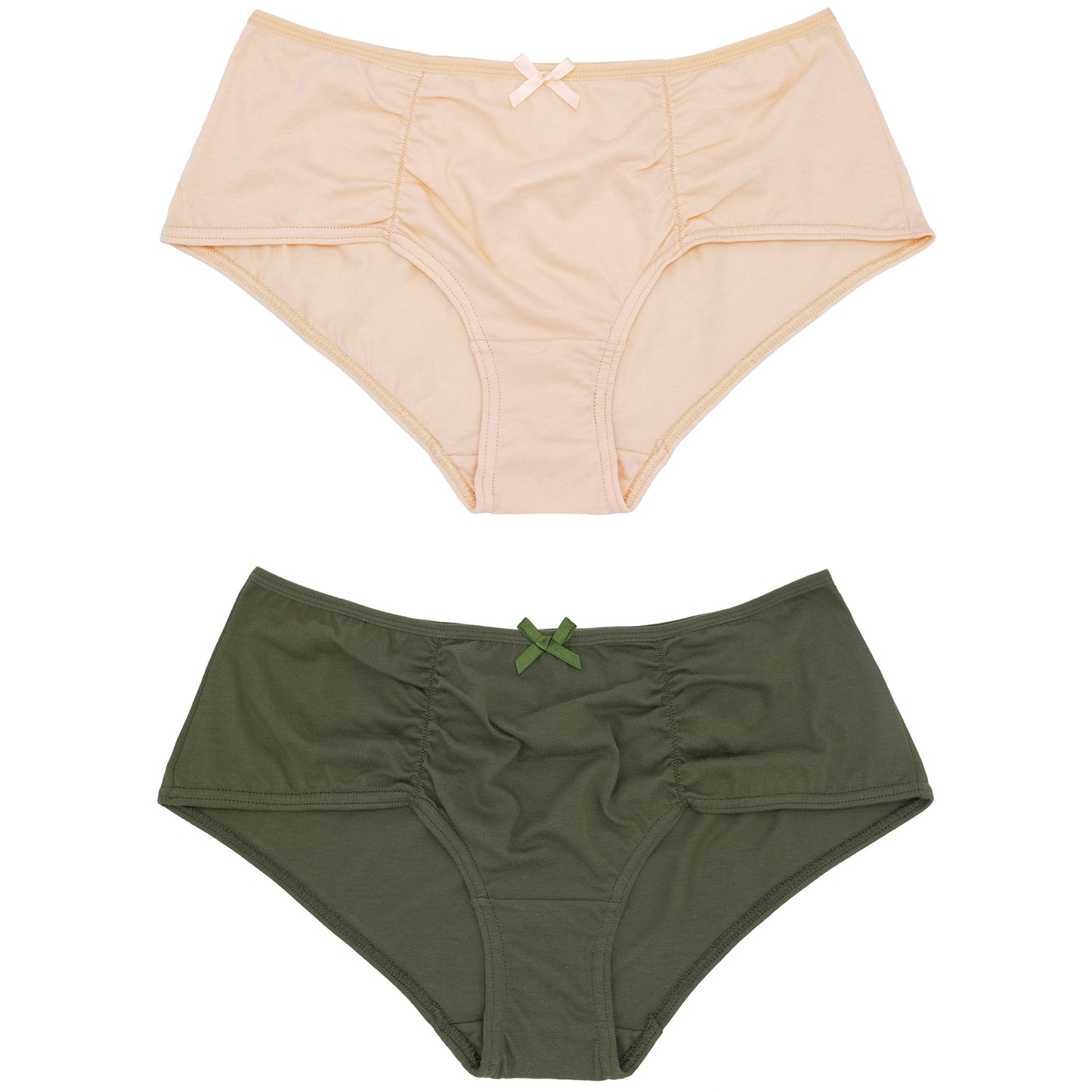 Women's Plus Size 100% Cotton Mid Waist Hipster Panties Underwear