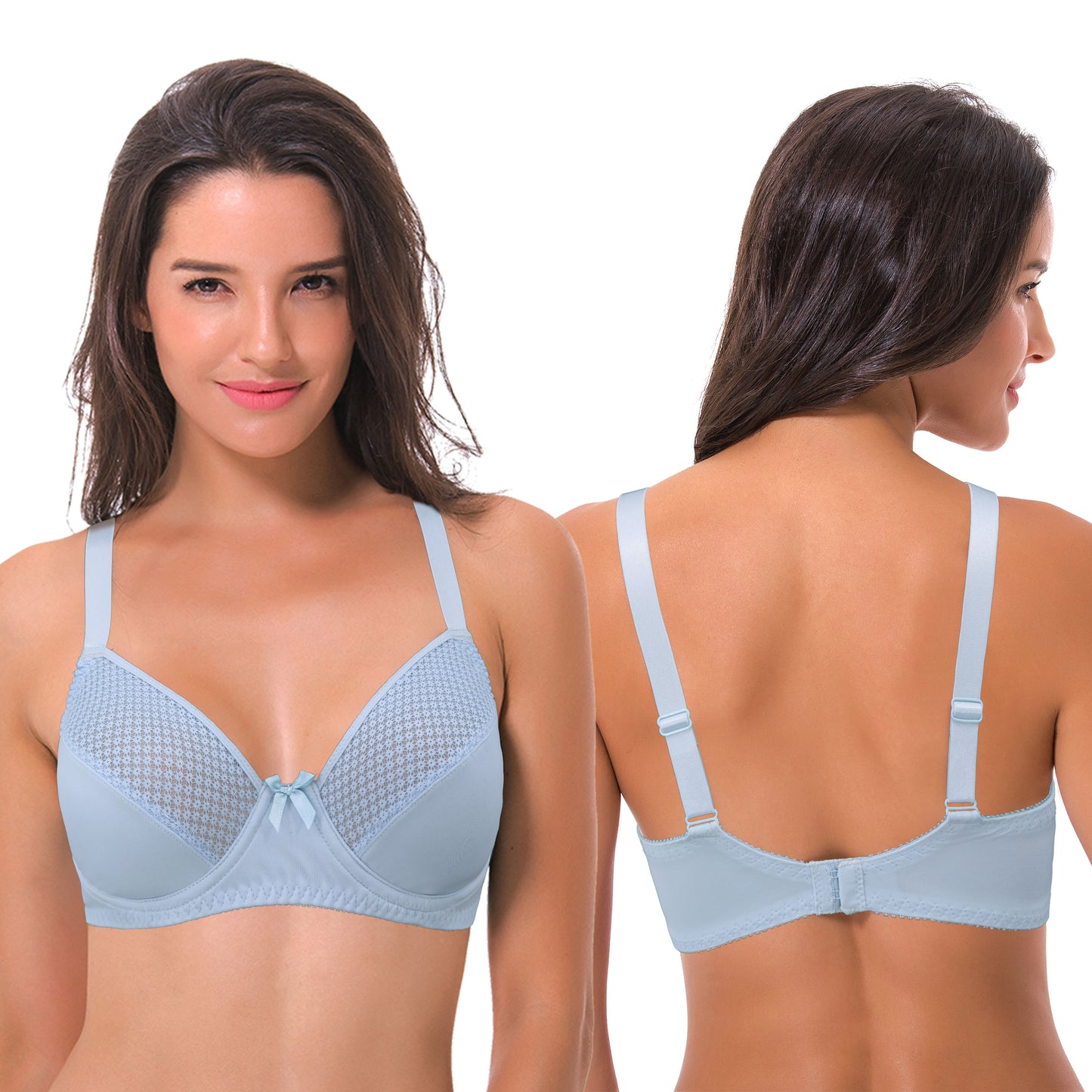 Women's Plus Size Unlined Minimizer Underwire Full Figure Bra