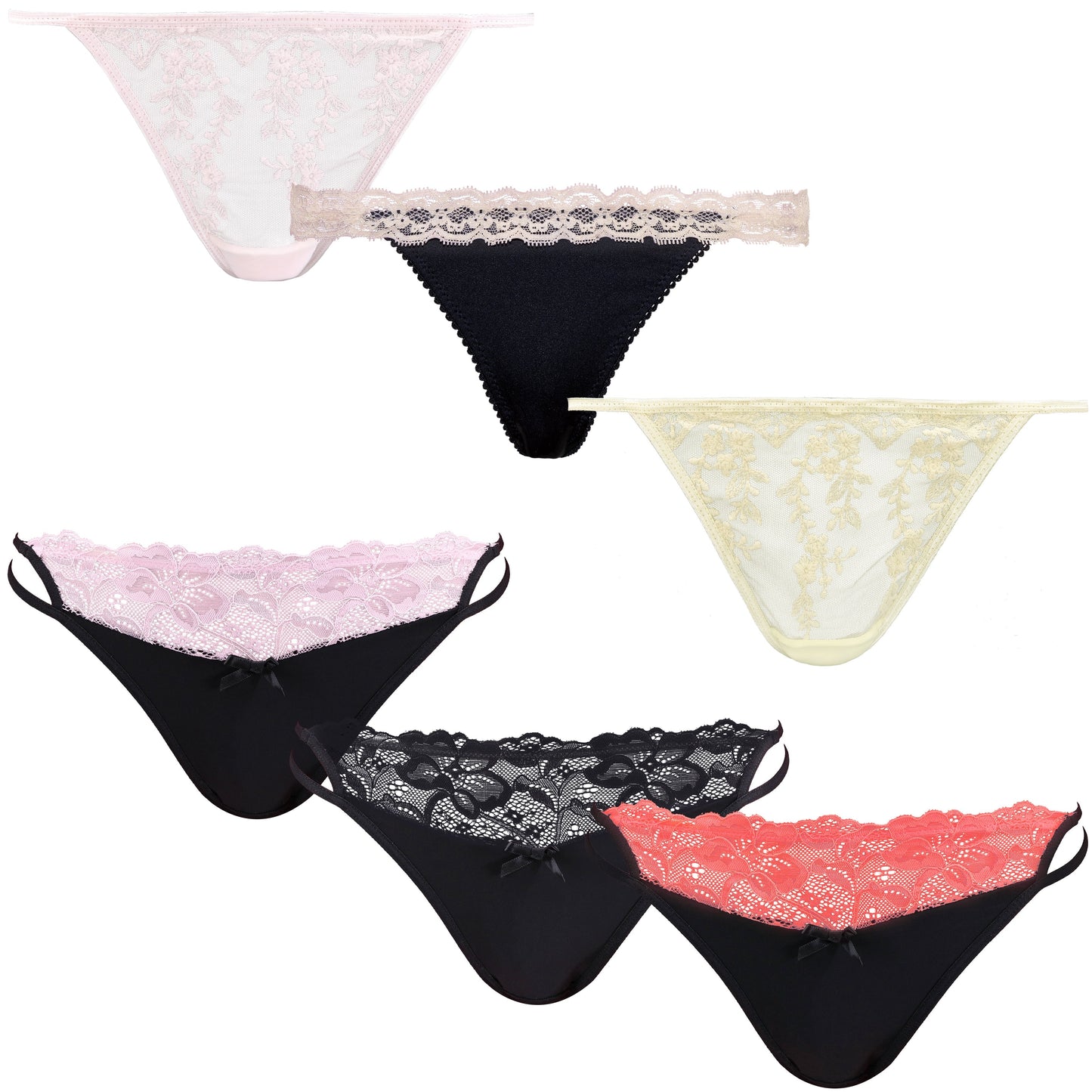 Soft G-strings Women's Panties Simple Lightweight Thongs