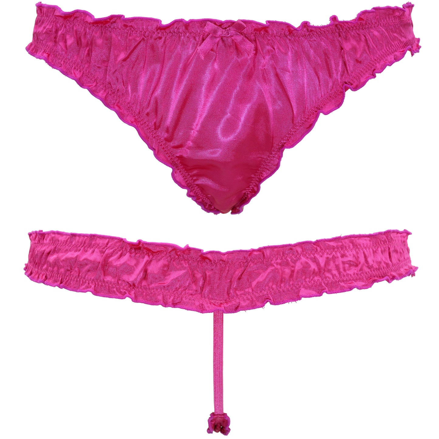 Sexy Comfy Women's Satin Thong Panties Strings Underwear